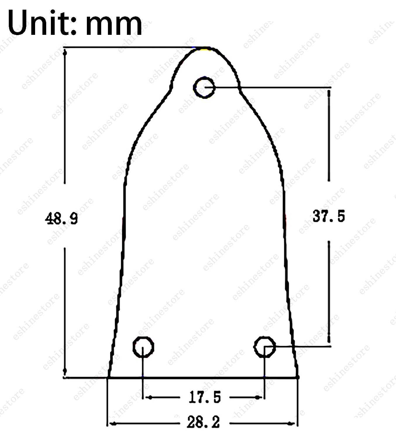 3Hole Plastic Guitar Truss Rod Cover Plate for Electric Guitar-White/White Pearl
