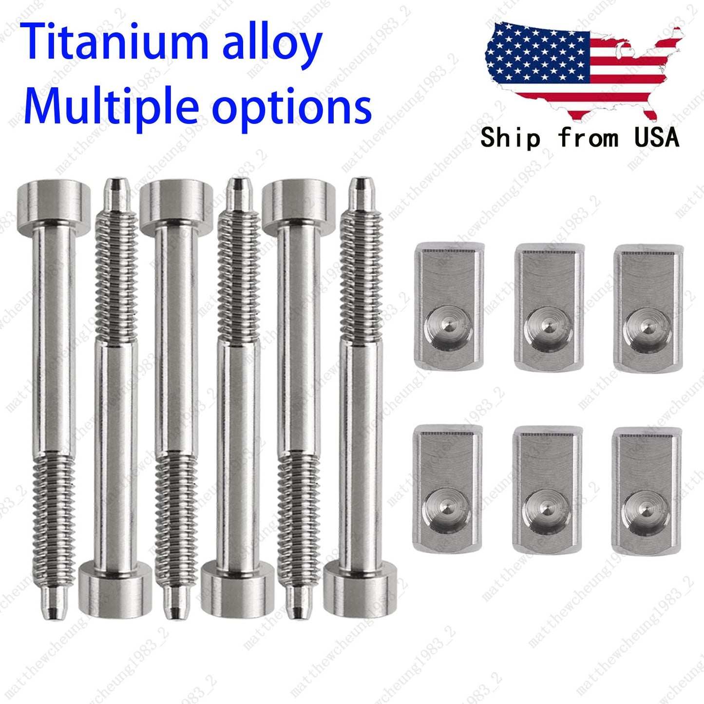 Guitar Double Lock Tremolo Titanium String Screws Insert Block for Floyd Rose