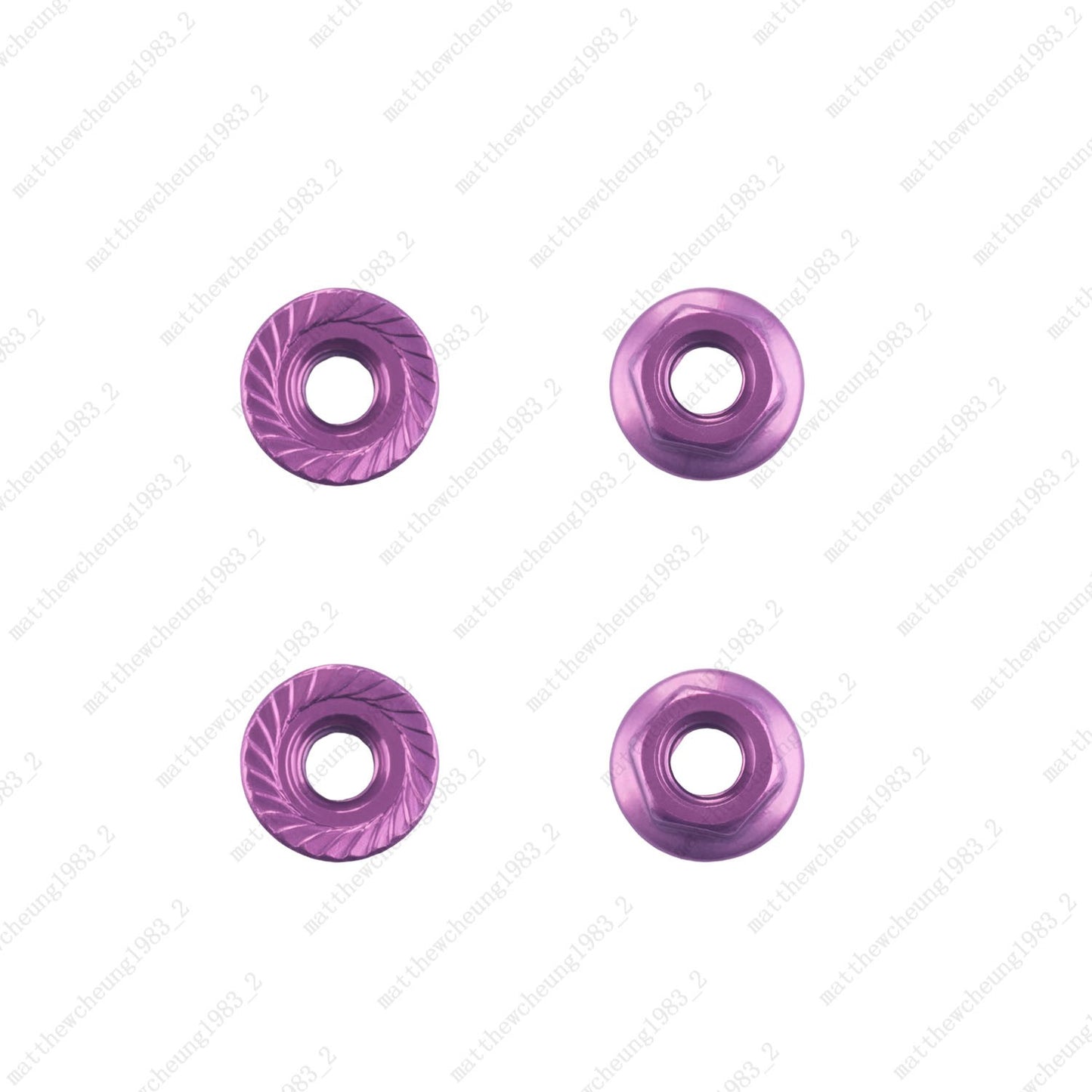 4pcs 8-Color M4 Flange Nuts - 1:10 RC Car Premium Upgrade Replacement