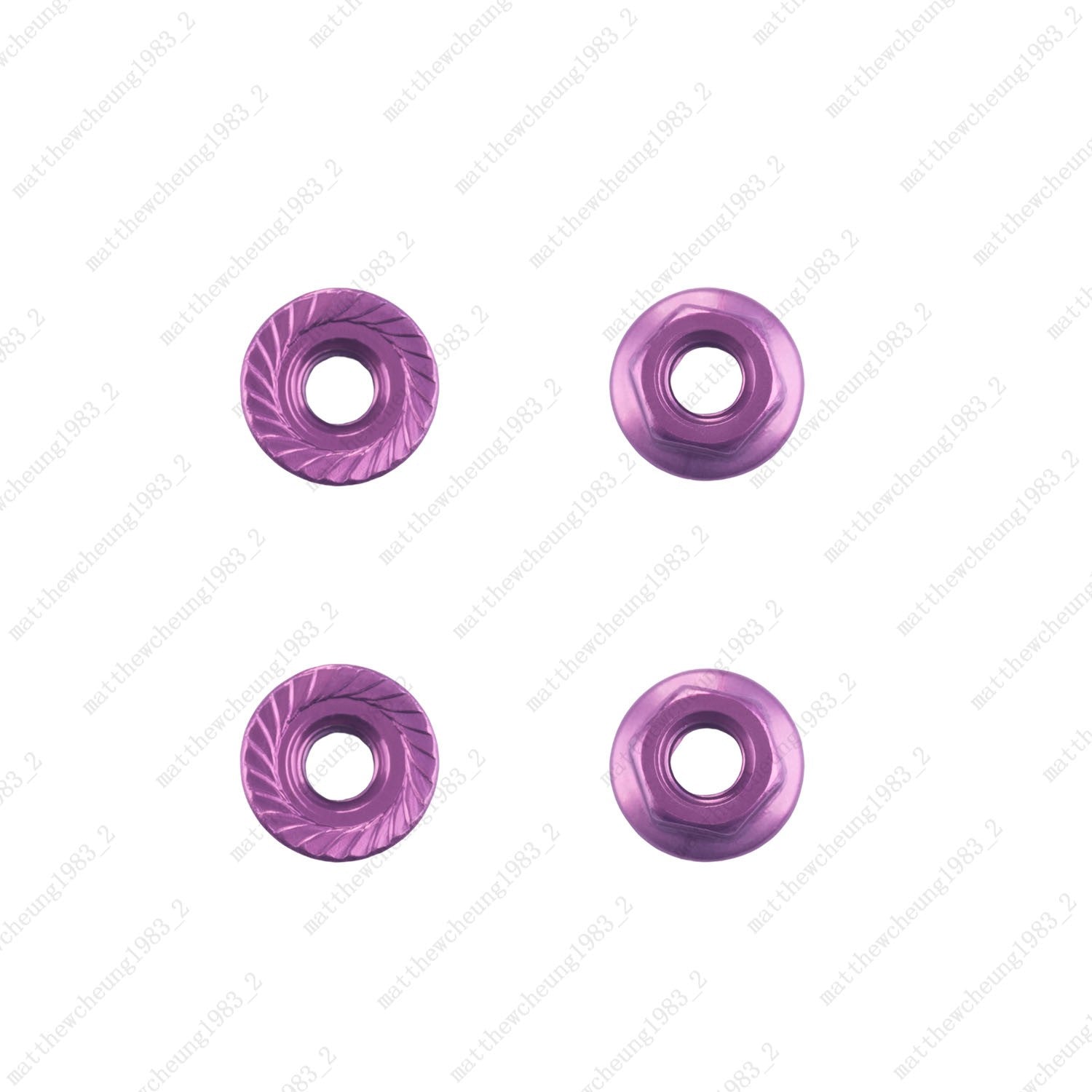 4pcs 8-Color M4 Flange Nuts - 1:10 RC Car Premium Upgrade Replacement