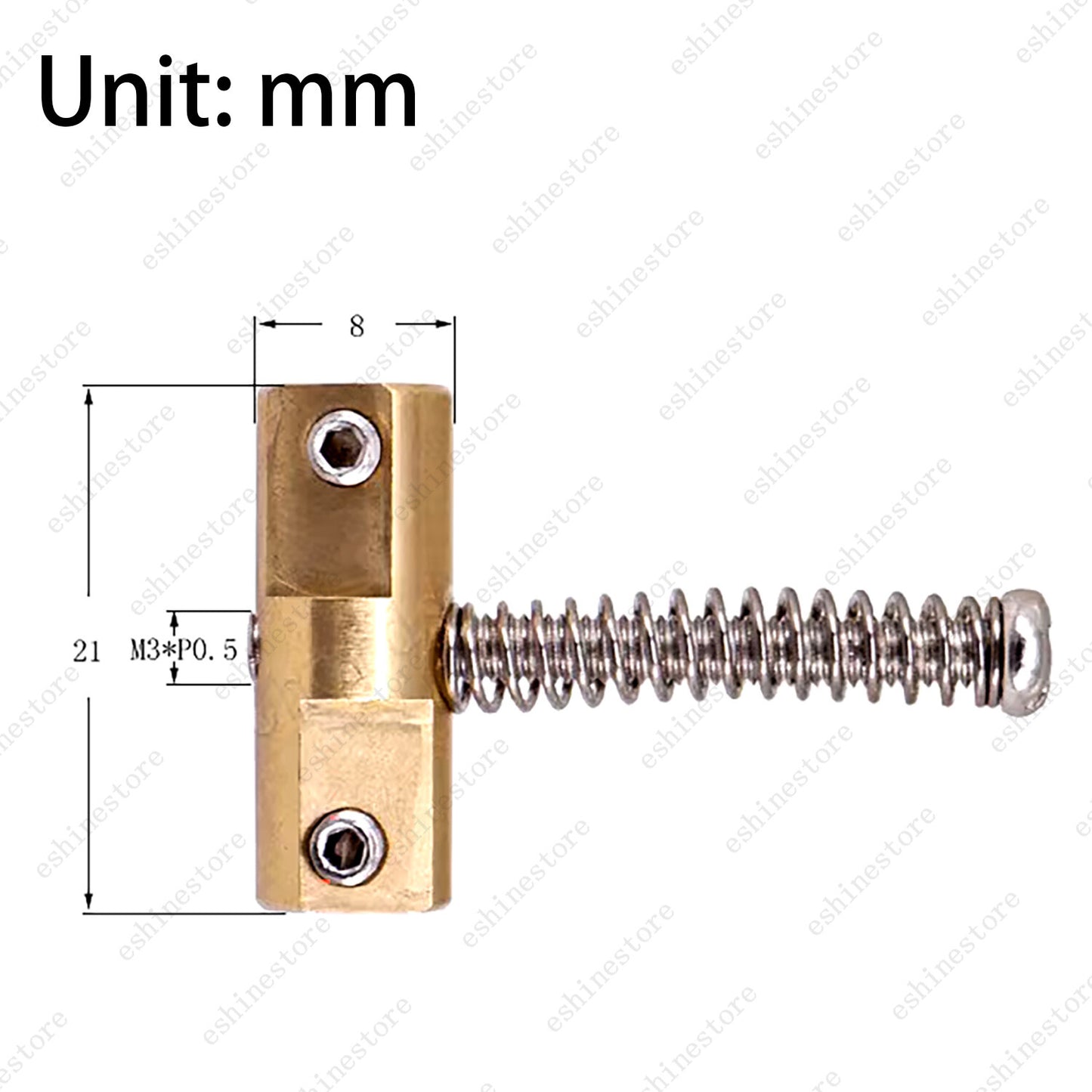 10.8mm Compensated Vintage Brass Saddles Set of 3 For Telecaster  Guitar Bridge