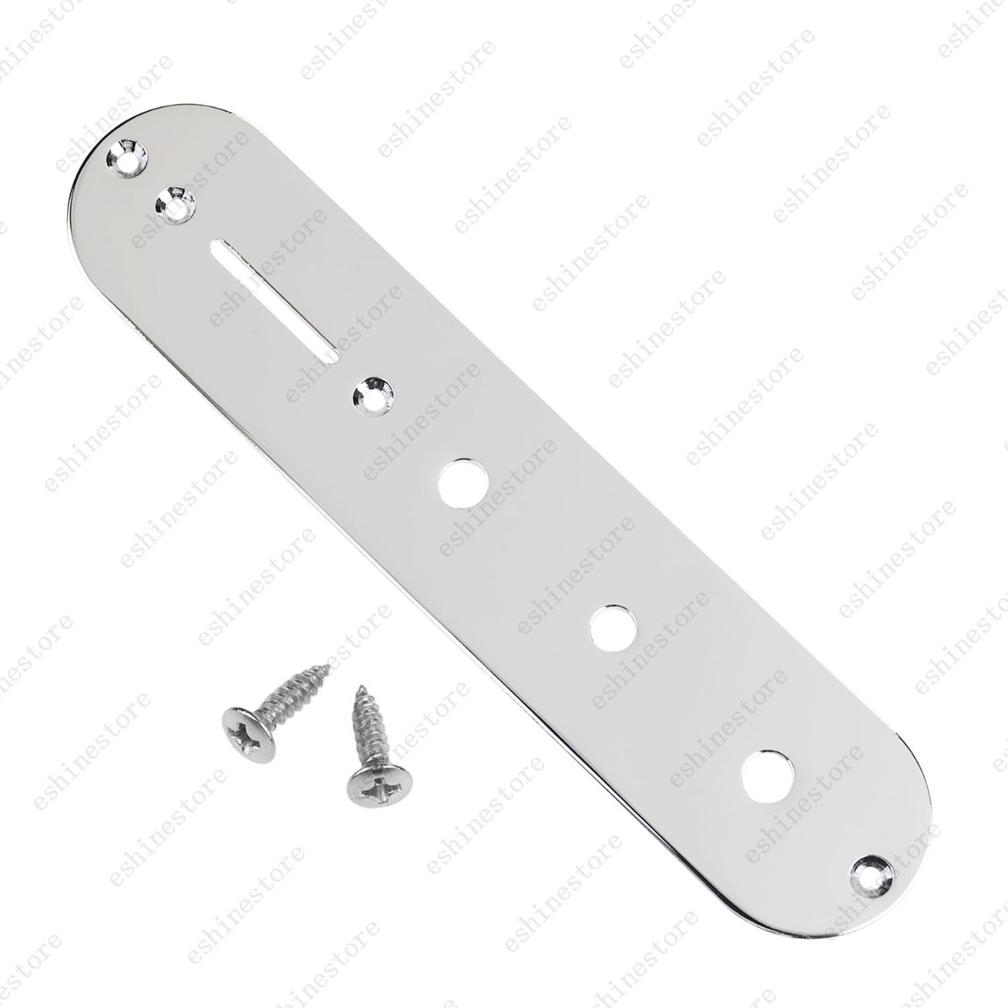 1 Piece Metal 3 Holes Chrome Electric Guitar Control Plate for Fender Telecater