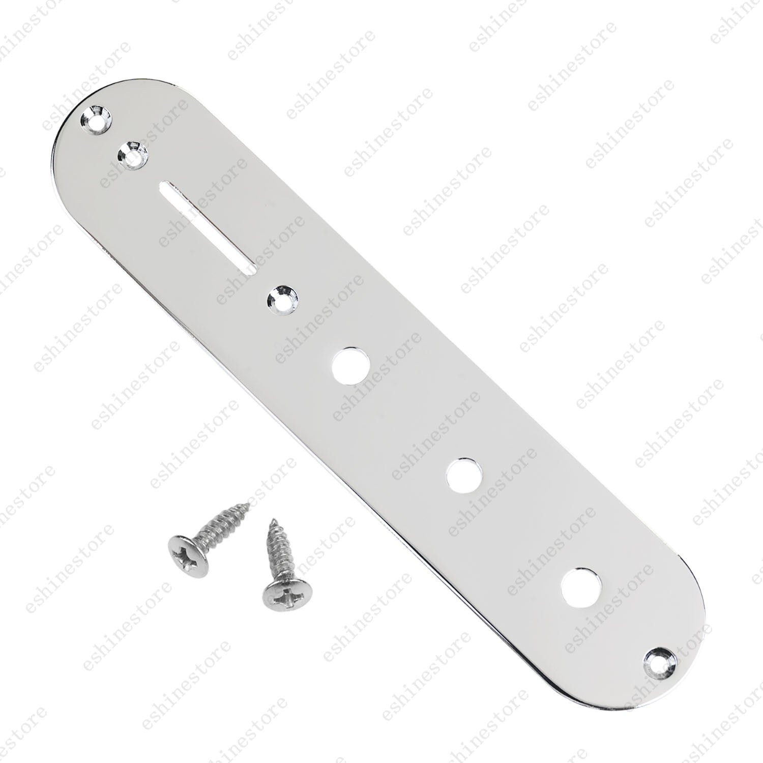 1 Piece Metal 3 Holes Chrome Electric Guitar Control Plate for Fender Telecater