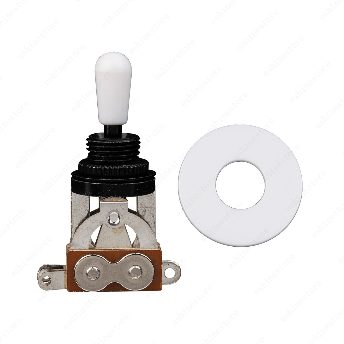 NEW BLACK 3-Way Toggle Switch & Plate For Gibson/Epiphone Les Paul Guitar