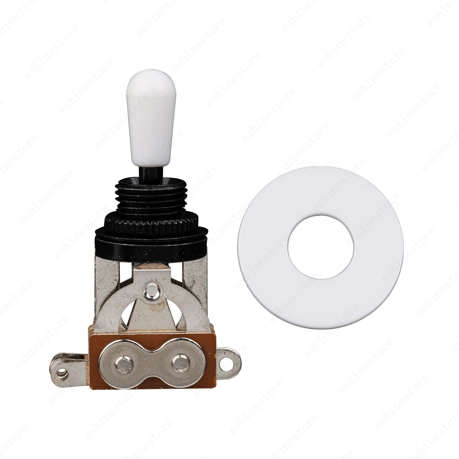 NEW BLACK 3-Way Toggle Switch & Plate For Gibson/Epiphone Les Paul Guitar