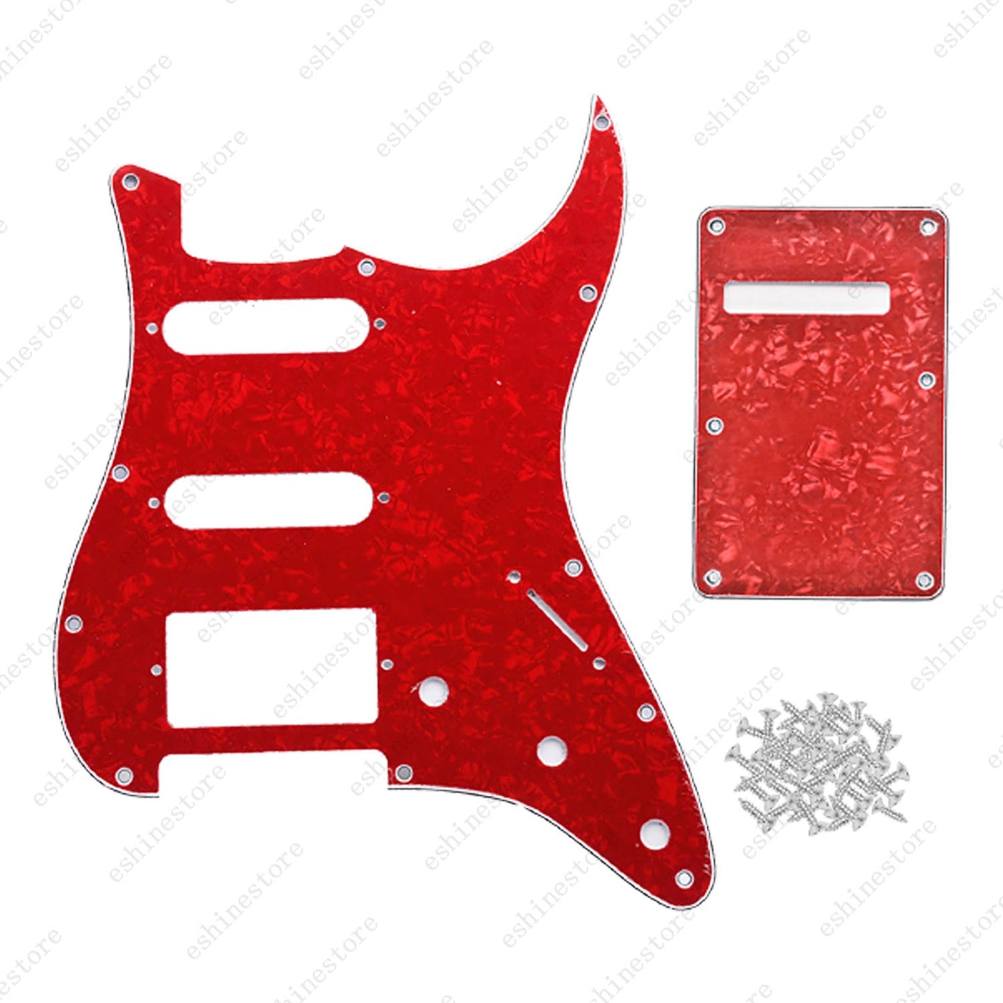 11 Hole SSH 3 Ply Guitar Pickguard & Back Plate Multi Colors For Stratocaster
