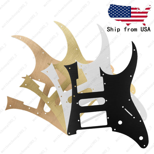 10 Holes Metal Guitar Pickguard HSH Scratch Plate for Ibanez Jem Series Guitar