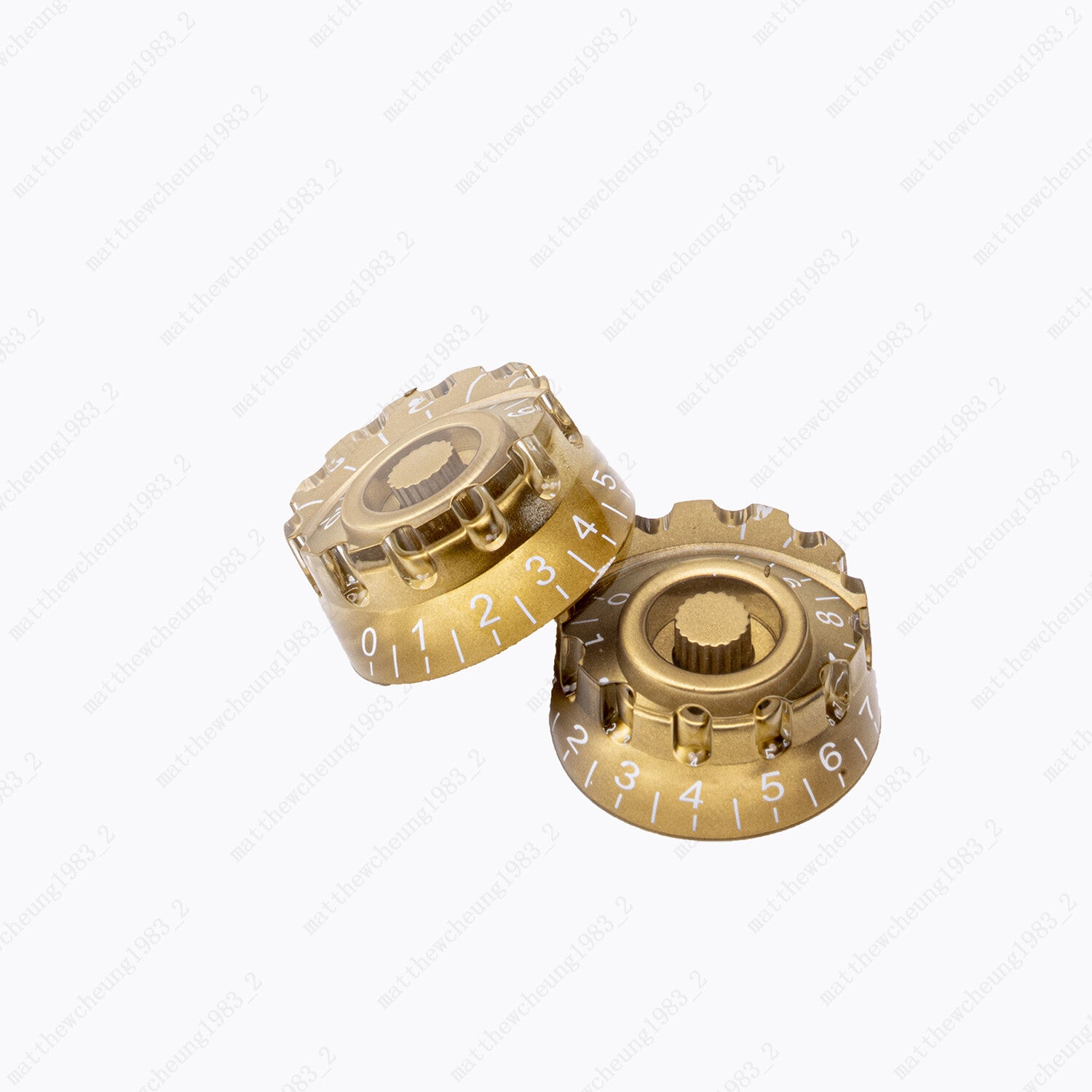 4x Golden LP Style Guitar Metric Control Knobs Speed Dial Knobs for Les Paul SG