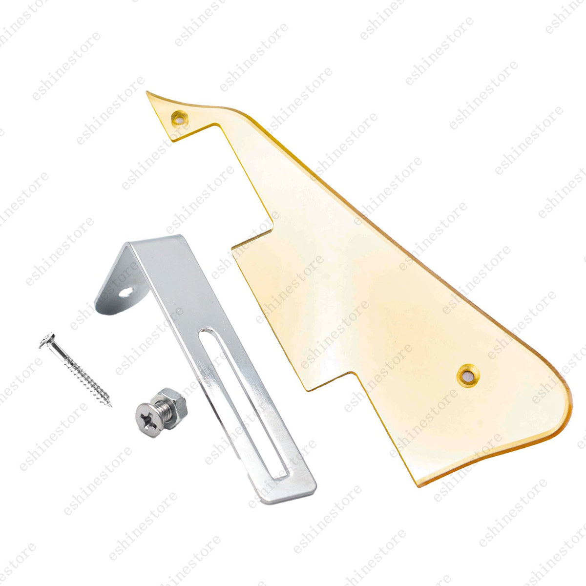 Multicolor Guitar Pickguard with Chrome Bracket Mounting Screws Set For Les Paul