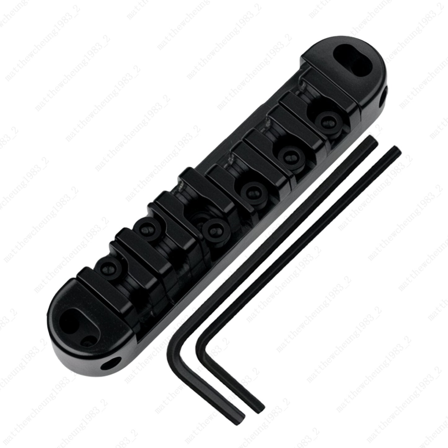 Tune-O-Matic Adjustable Roller Saddle Bridge For Les Paul SG ES-No Stud & Posts
