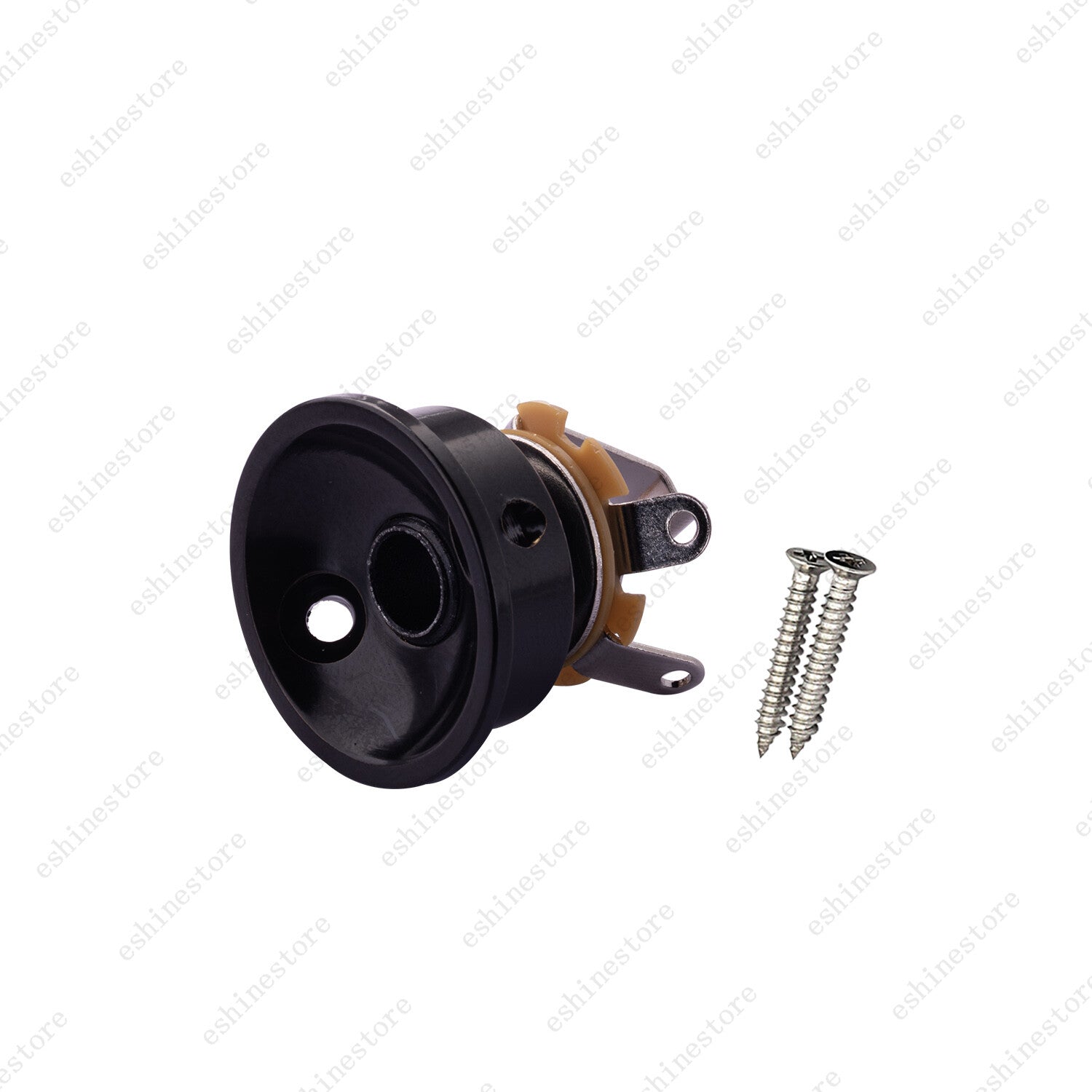 3 Colors Thickened Round Cup Jack Plate Output Socket with Screws for Telecaster