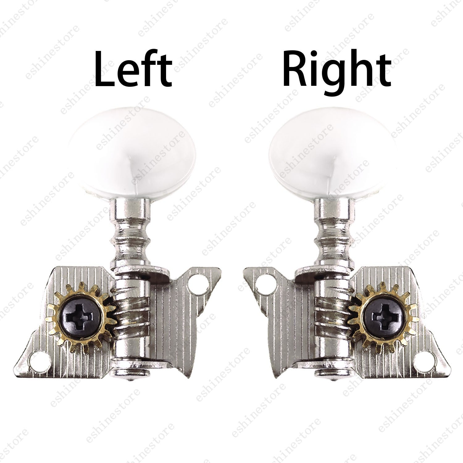 1L/1R/3L3R Open-Gear Tuning Peg 1:15 Ratio Single Hole Tuner for Acoustic Guitar