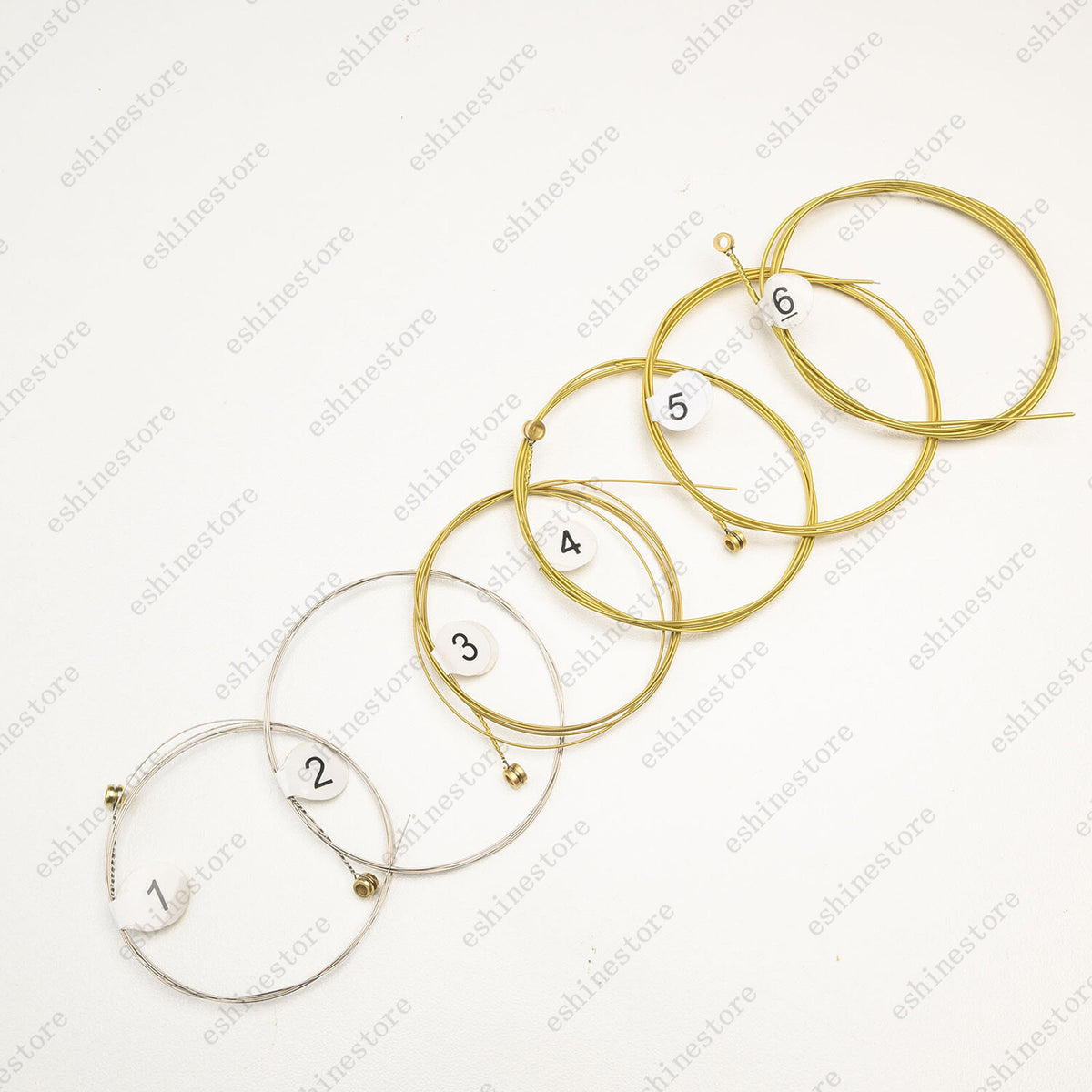 1-3 Set of 6 Guitar Strings Replacement Steel String For Acoustic Guitar 1st-6th