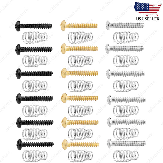 3 COLOR Single Coil Pickup Height Adjustment Pan Head Screw & Springs For Strat