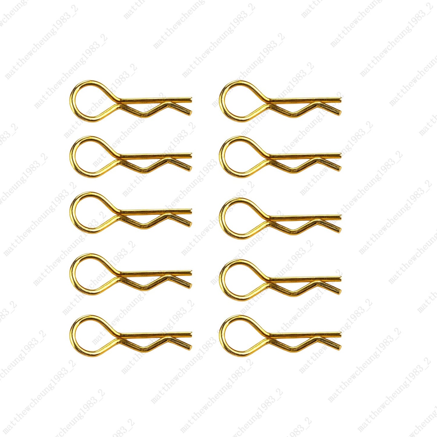 10-Pack Metal R-Clips for RC 1:10 - 24mm Car Parts Fasteners (5 Colors)​