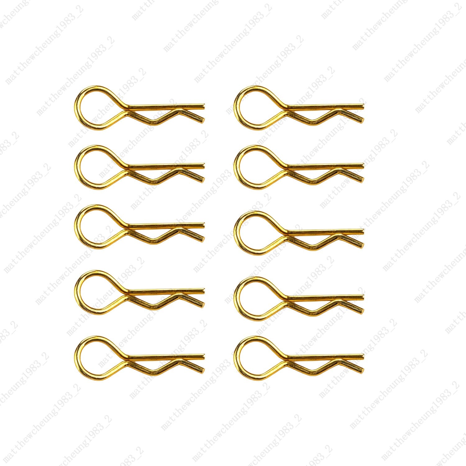 10-Pack Metal R-Clips for RC 1:10 - 24mm Car Parts Fasteners (5 Colors)​