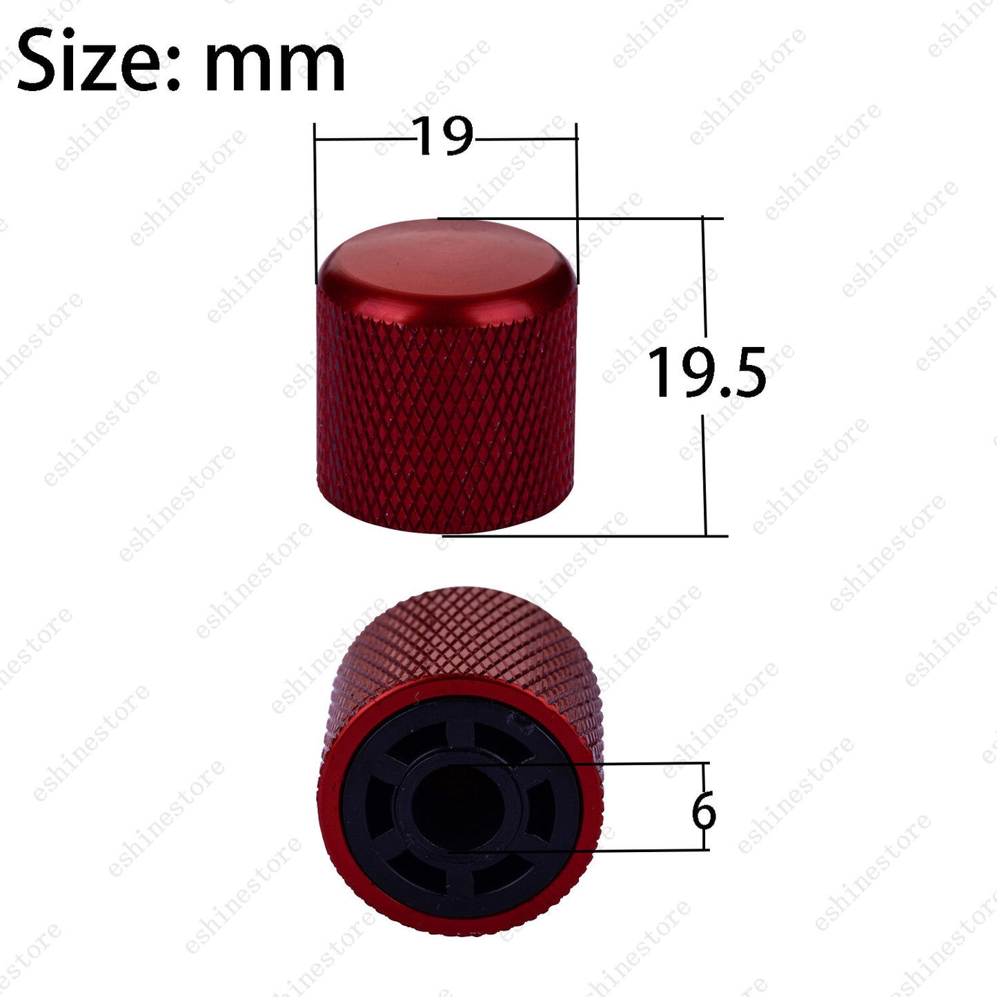 1-4 Pcs Volume Tone Control Knobs Metal Dome Button Caps For Guitar Bass