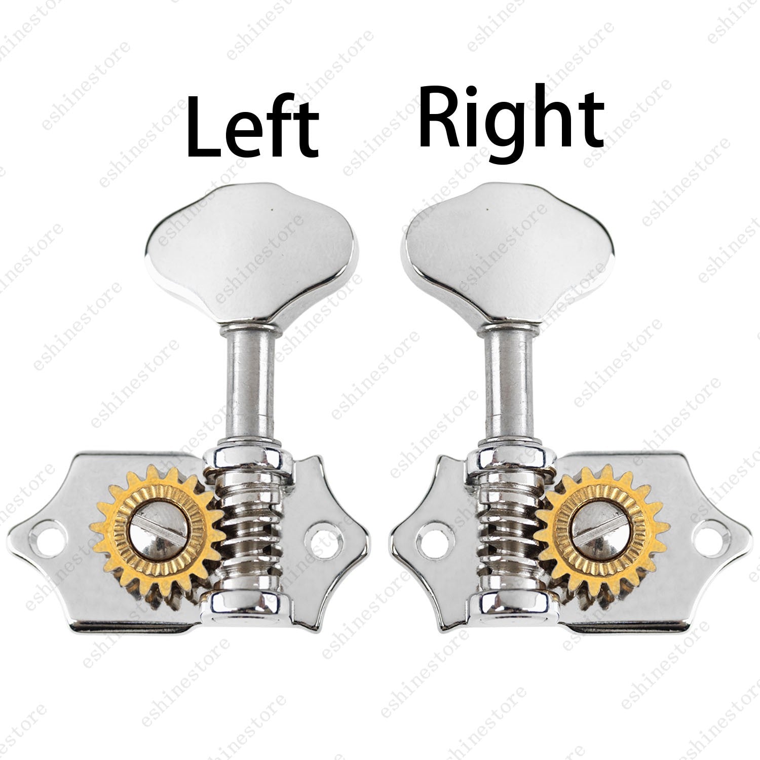 Open-Gear Guitar Tuning Pegs Machine Heads 1:18 Gear Ratio for Acoustic Guitar
