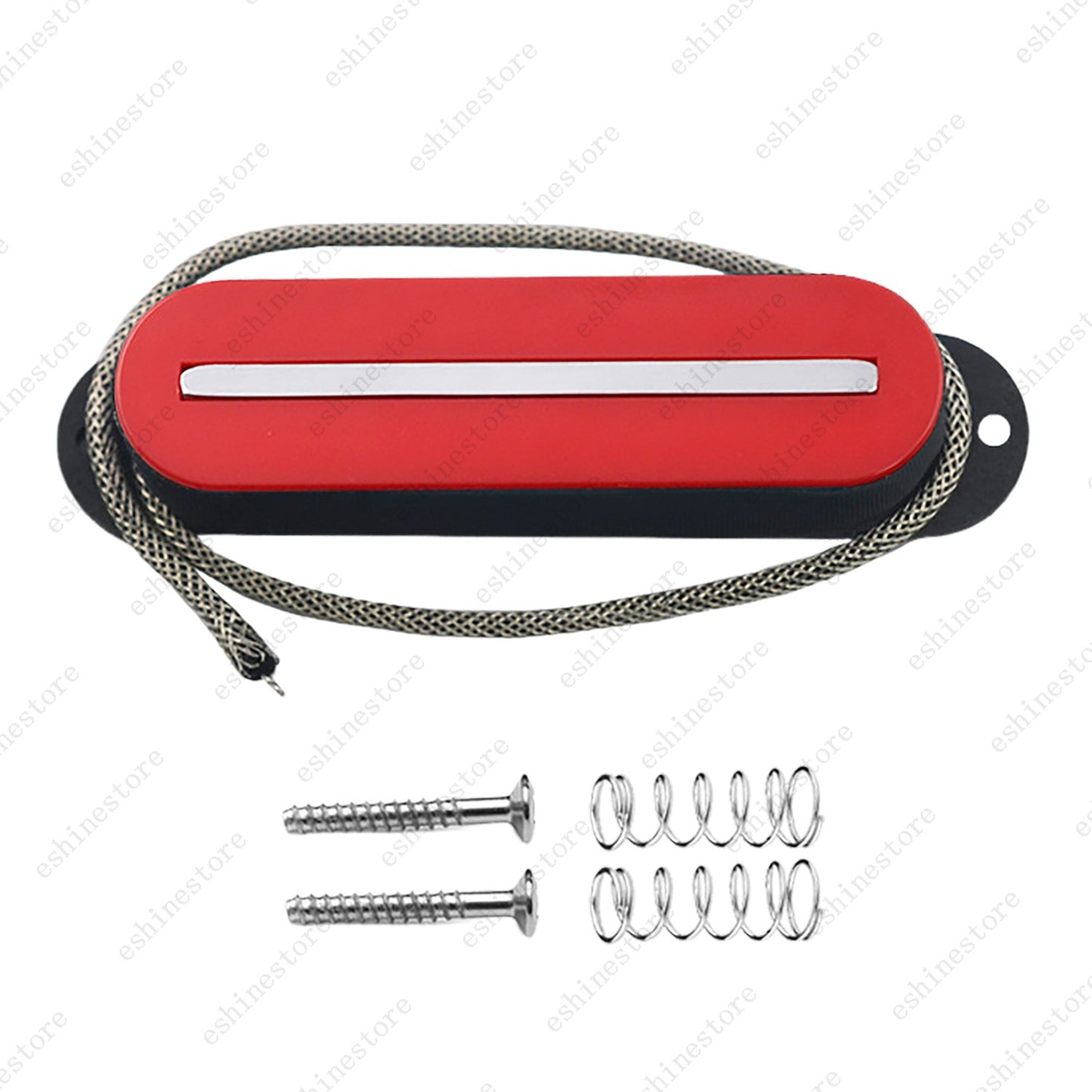 Single Coil Ceramic Metal Braided wire Single Blade Guitar Pickup For Strat