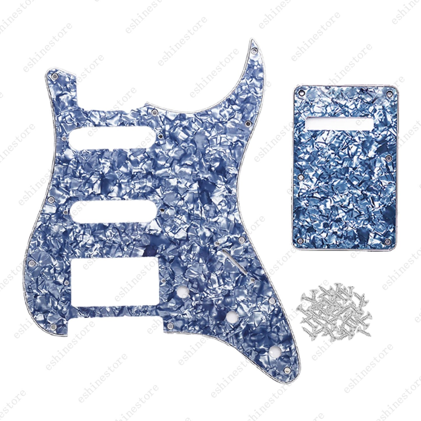 11 Hole SSH 3 Ply Guitar Pickguard & Back Plate Multi Colors For Stratocaster