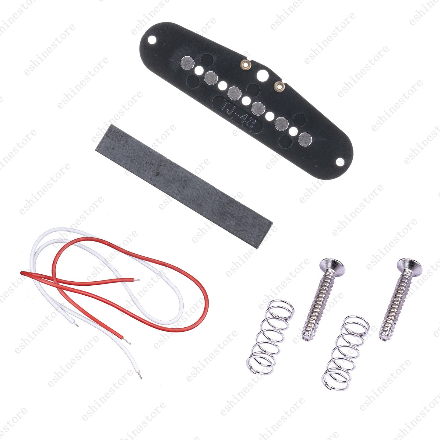Mulit Color 48/50/52MM Electric Guitar Single Coil Pickup Slug Cover Bobbins Kit