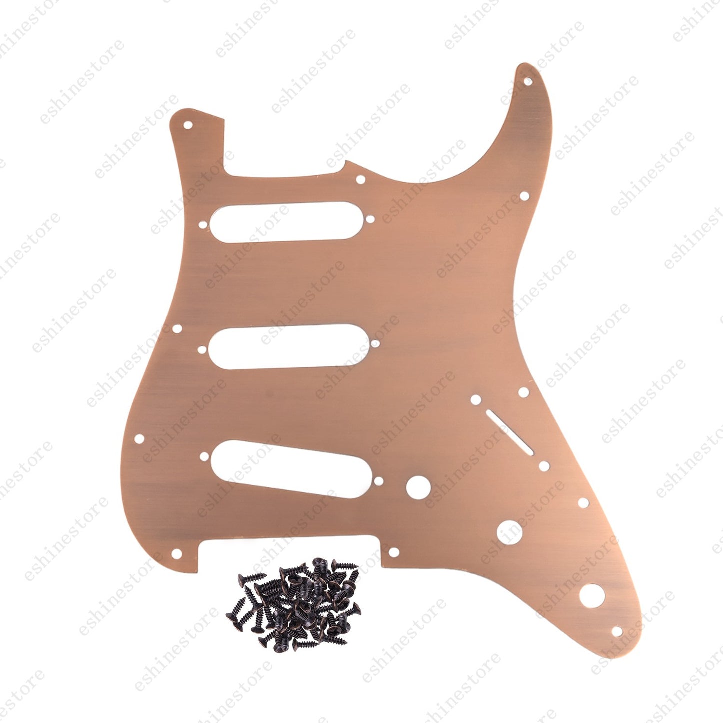 11 Hole Aluminium Alloy Anodized SSS Guitar Pickguard Scratch Plate for FD Strat