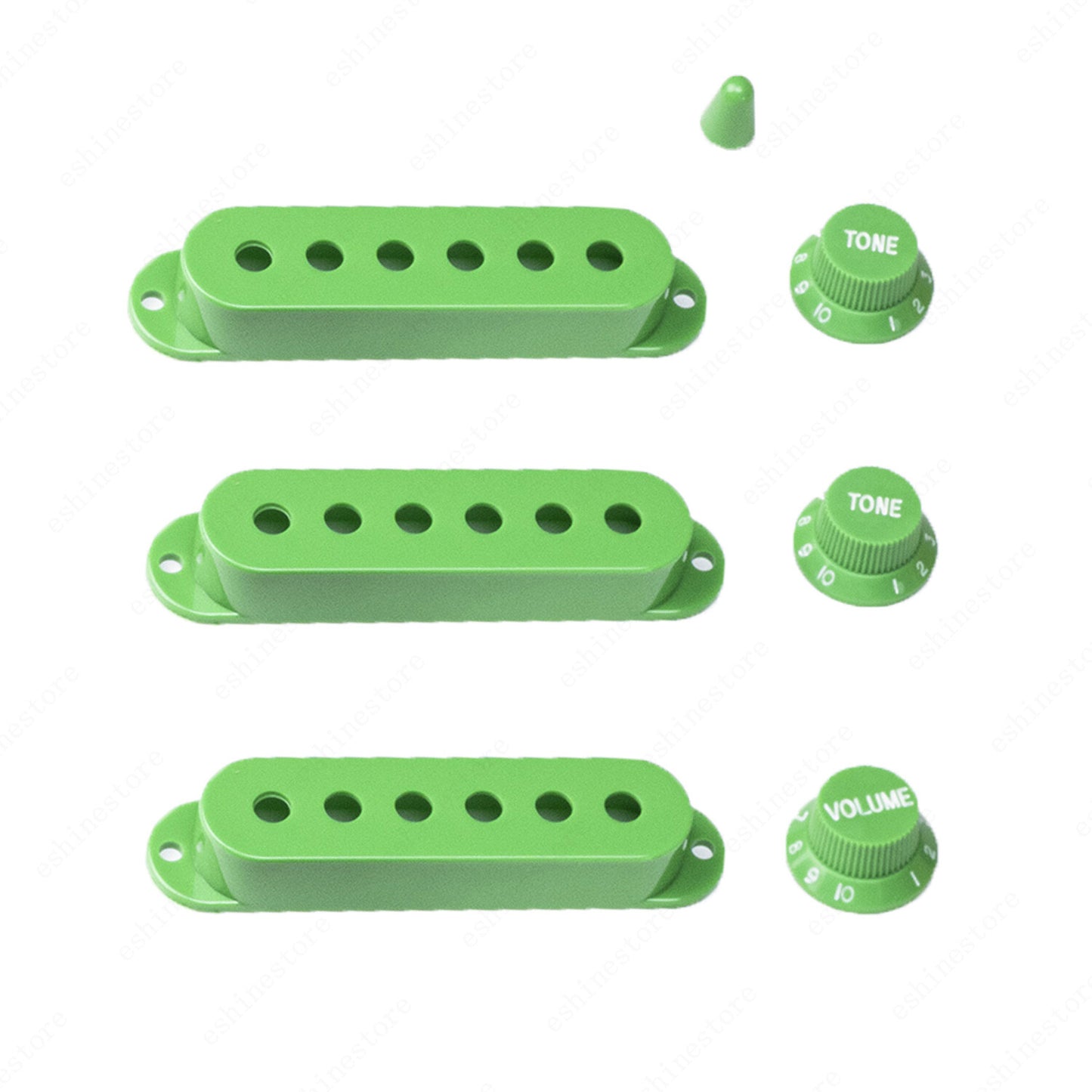 48/50/52mm Guitar Pickup Covers Knobs Switch Tip Set For Fender SQ Strat
