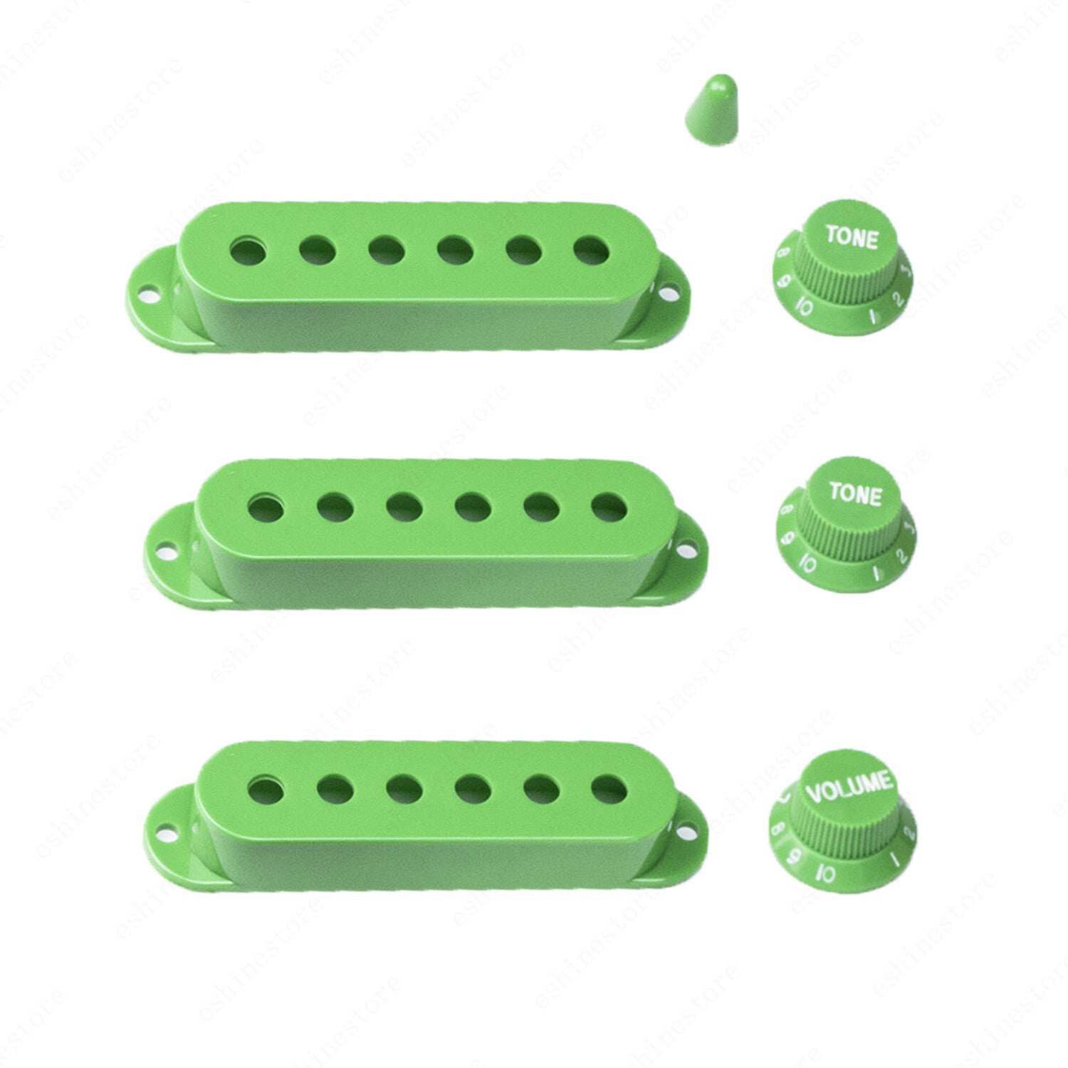 48/50/52mm Guitar Pickup Covers Knobs Switch Tip Set For Fender SQ Strat