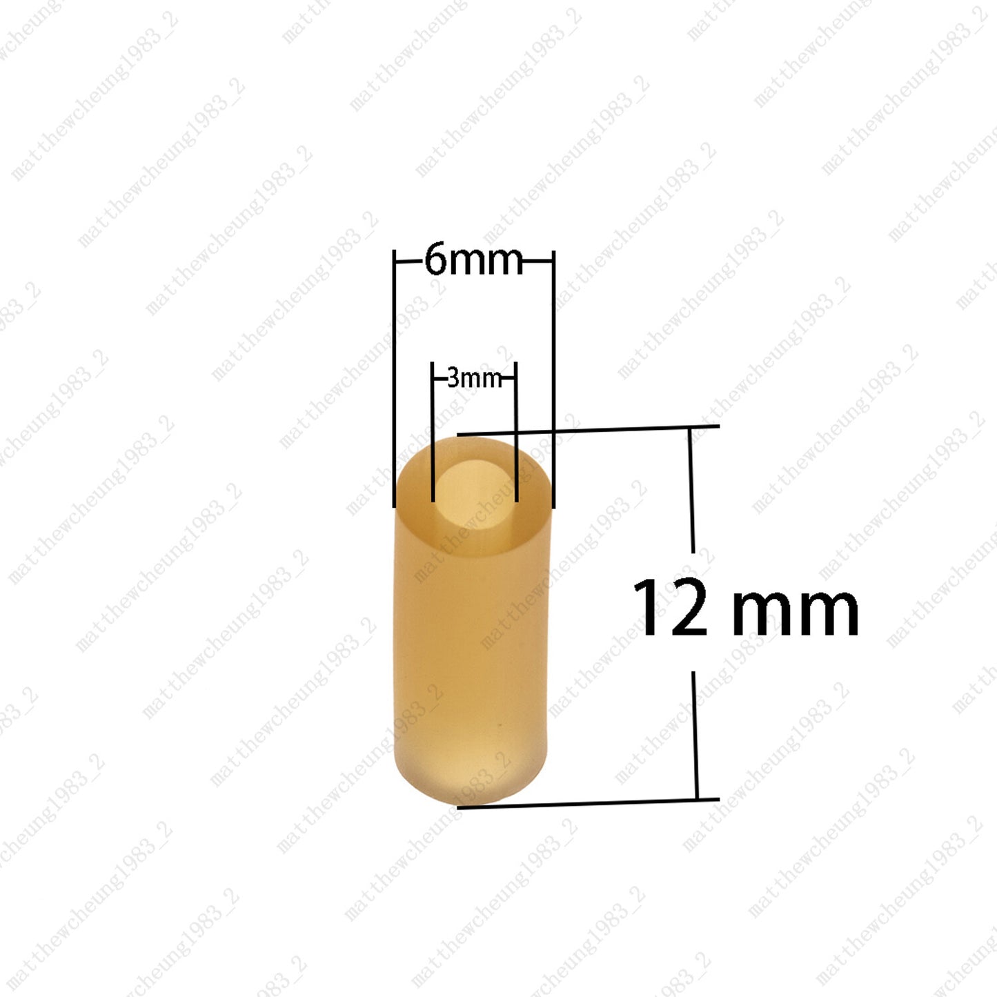 Set of 6 12mm (1/2") Pickup Mounting Rubber Spring Tubing for Fender ST TL