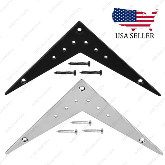 V-Style Metal Bridge Tailpiece Fits Flying V Style Electric Guitar Replacement
