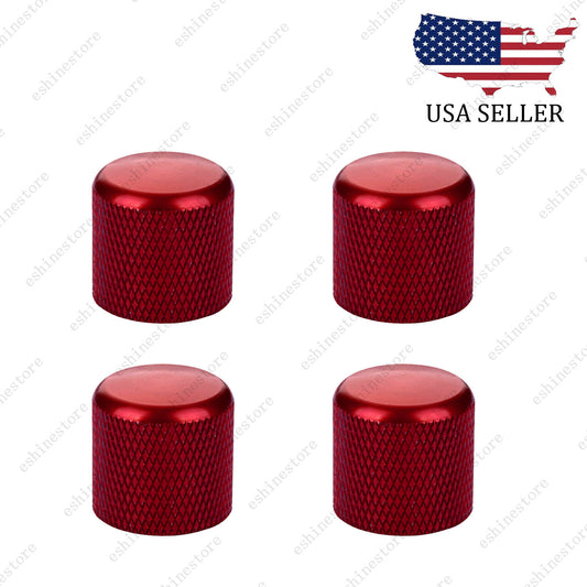 1-4 Pcs Volume Tone Control Knobs Metal Dome Button Caps For Guitar Bass