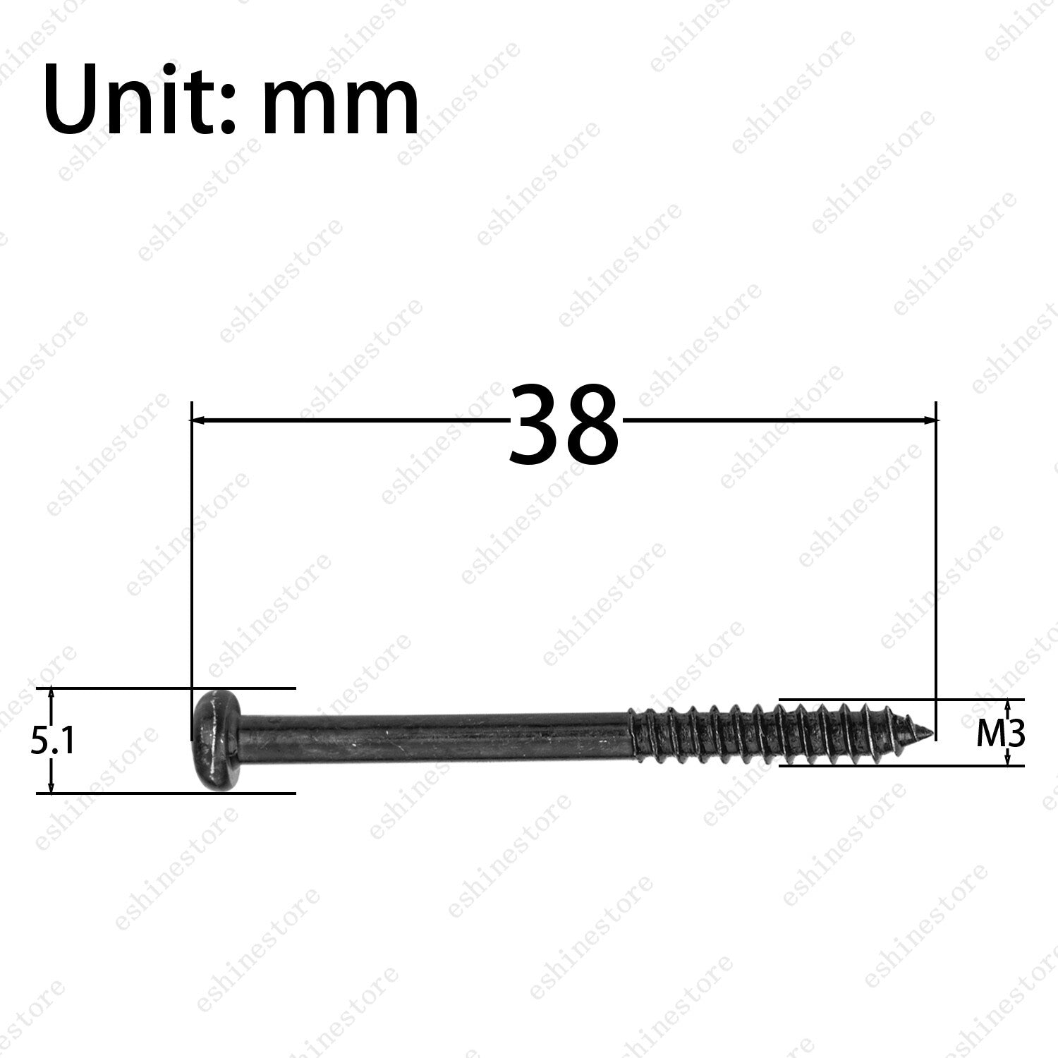 4Pcs M3x38mm Electric Guitar Pickup Screws Springs For P-90 P J Bass