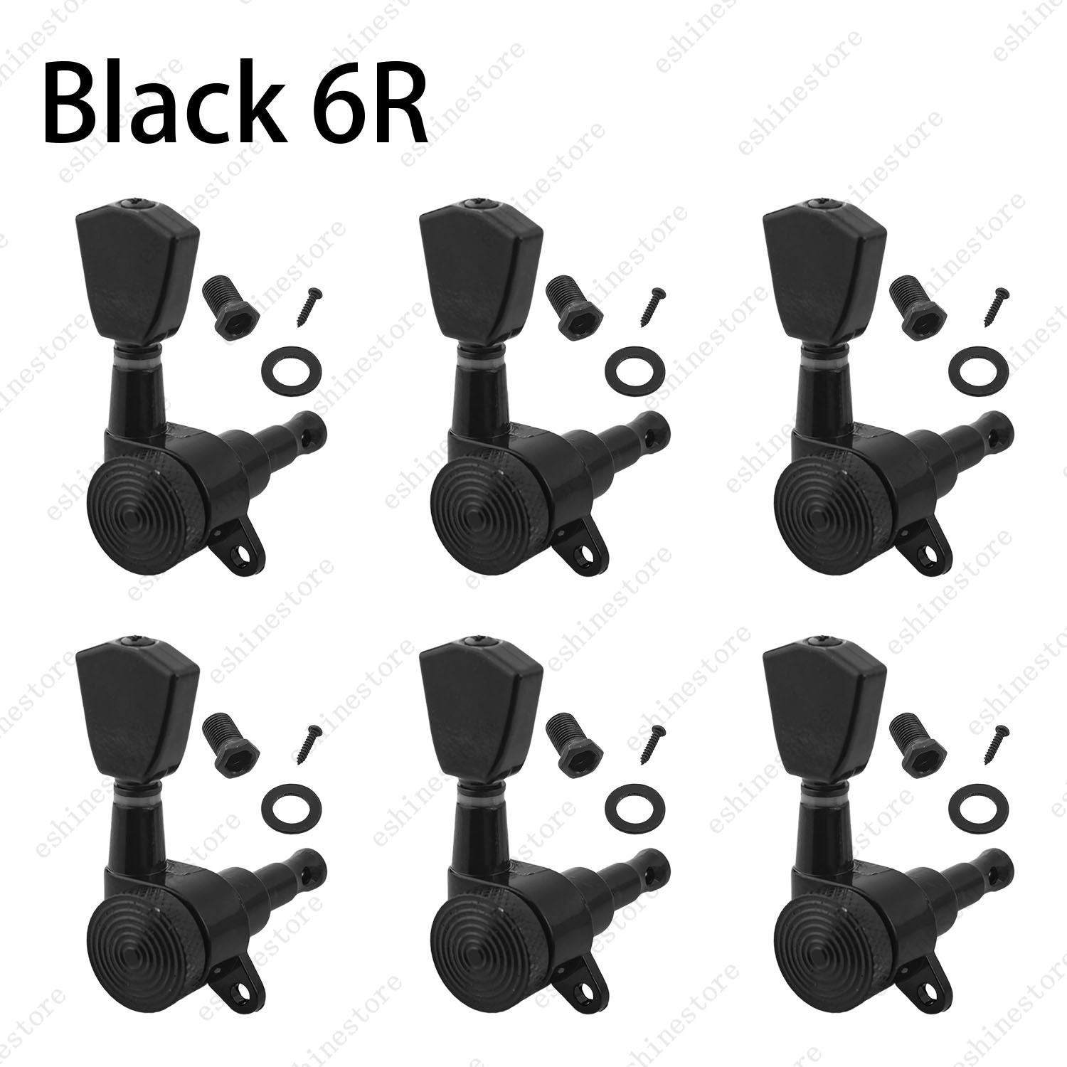 Electric Guitar Locking Tuners Tuning Pegs Machine Heads 1:18 L/R Inline