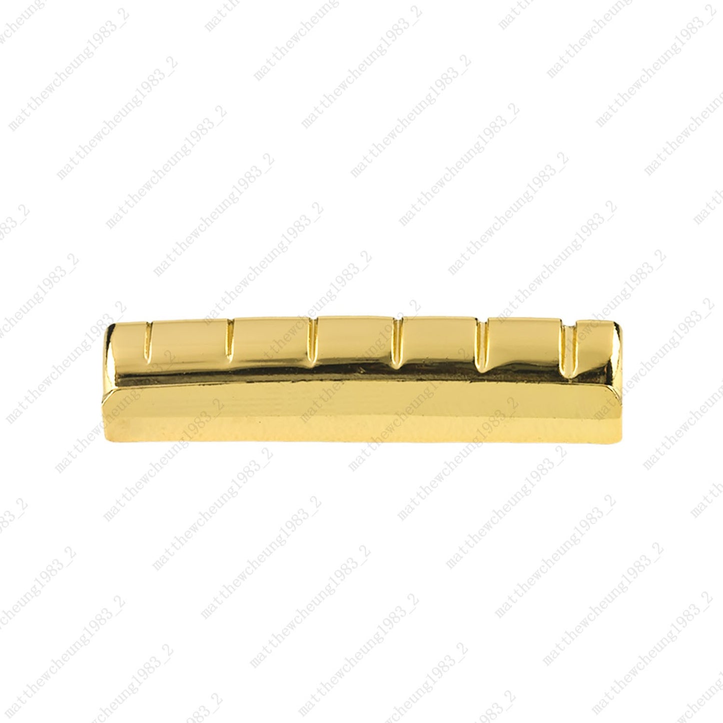 1pc 43MM Pre-Slotted & Flat Bottom Brass Nut for 6-String Folk Acoustic Guitar