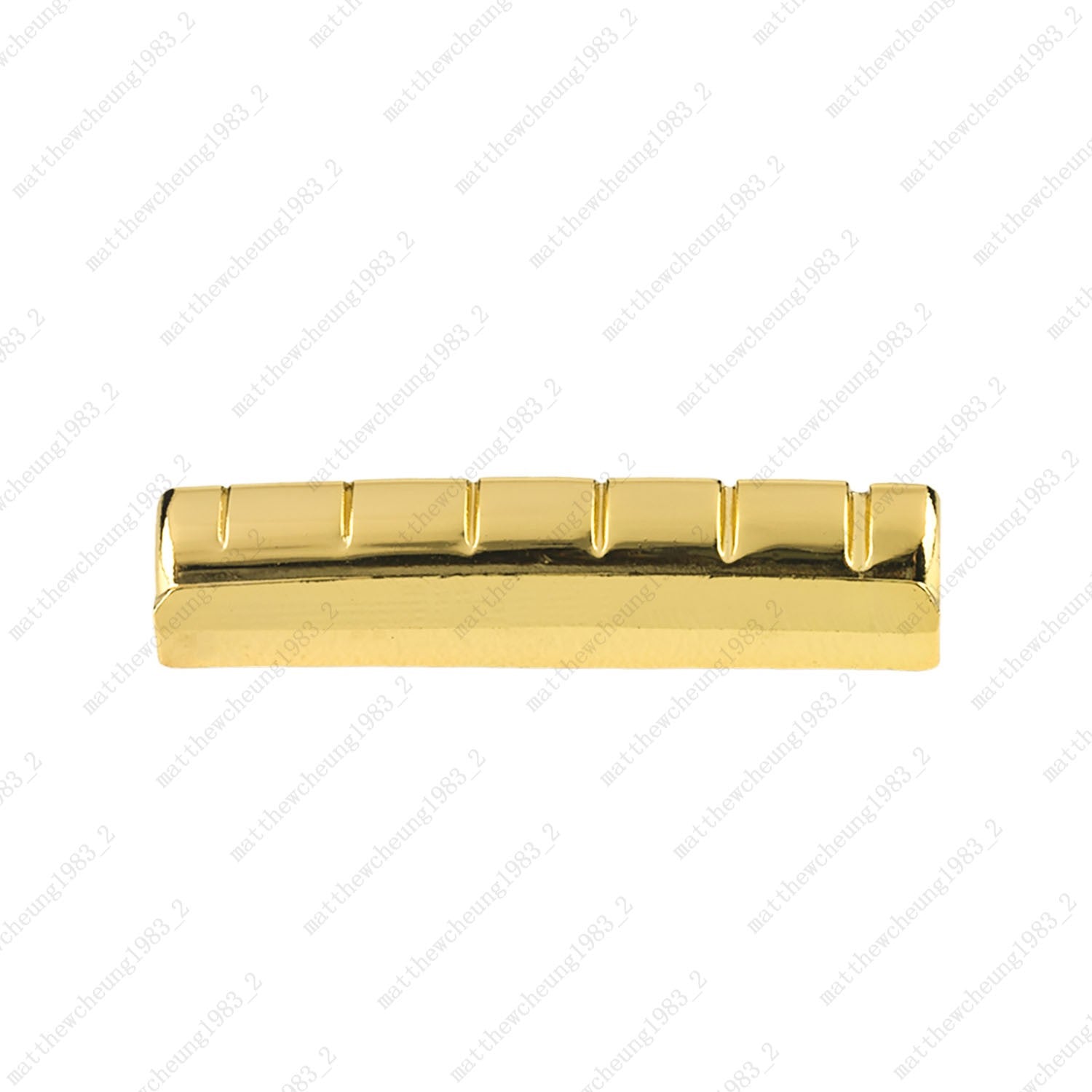 1pc 43MM Pre-Slotted & Flat Bottom Brass Nut for 6-String Folk Acoustic Guitar