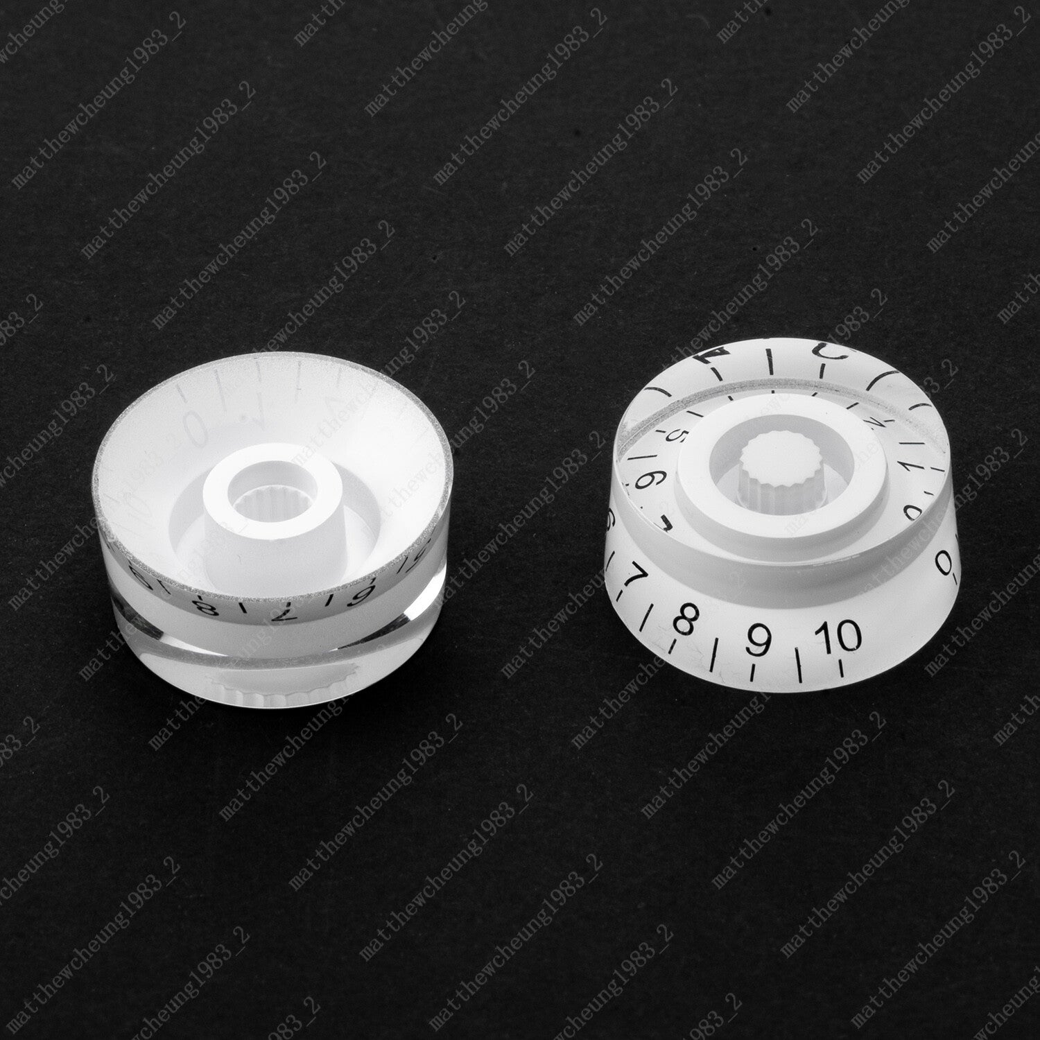 4 Pcs LP Custom Control Knobs Speed Dial Knobs Black w/ Gold for Les Paul SG