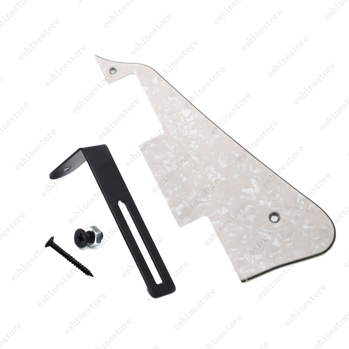 Multicolor Guitar Pickguard with Black Bracket Mounting Screws Set for Les Paul