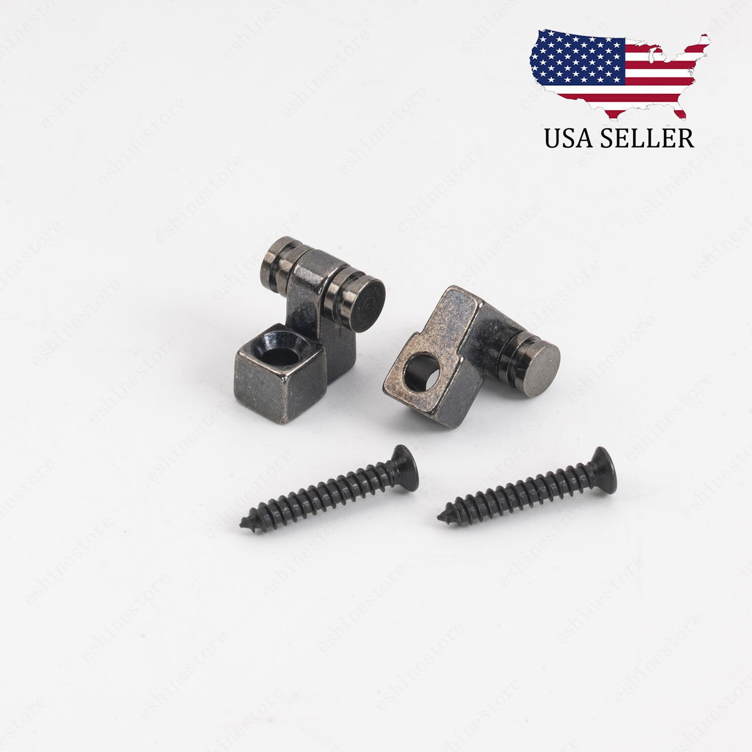 Roller String Trees String Retainer Guide for Strat Tele Style Guitar Gun Black