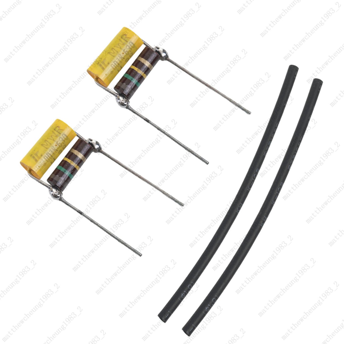 2Pcs Guitar Treble Bleed Circuit .001uF 630V Film Cap with 150K Resistor Upgrade