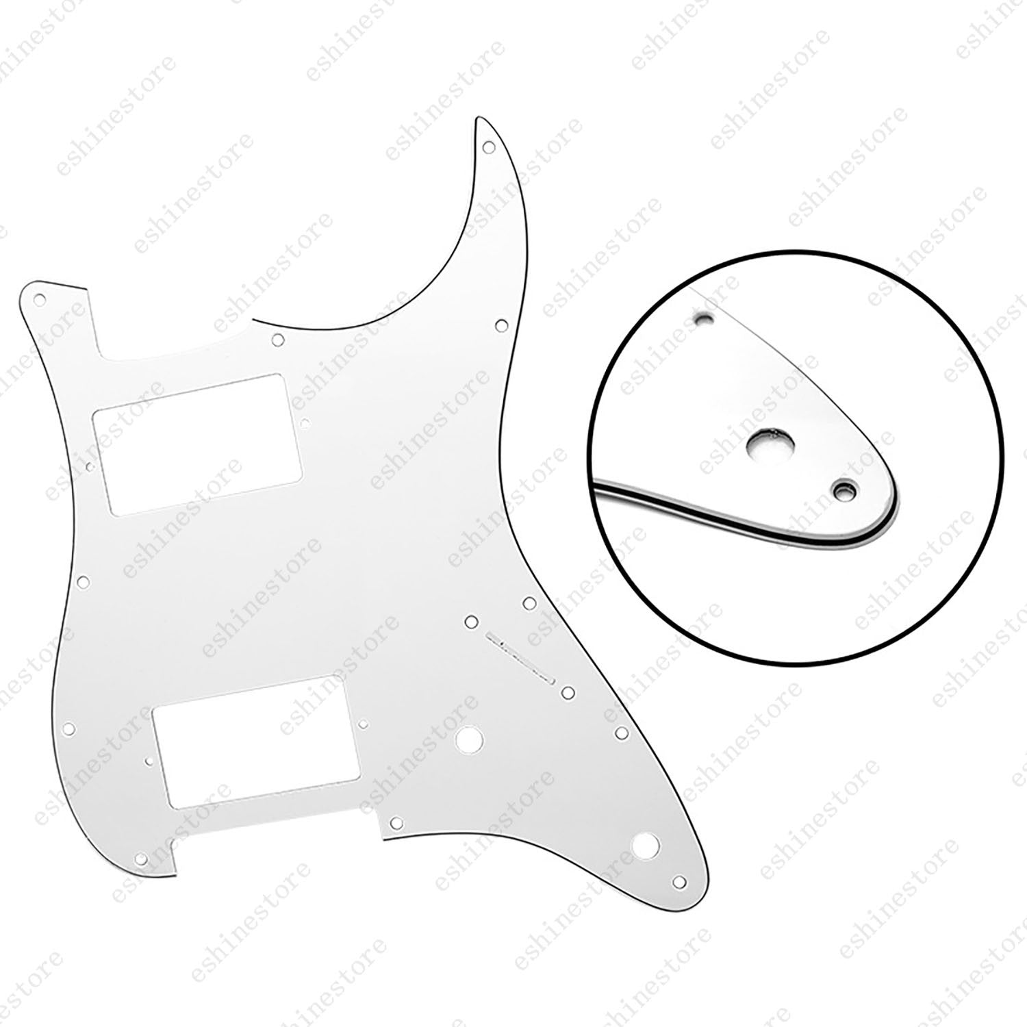 11 Holes HH hunbucker Strat Style Pickguard For Stratocaster Various Colors
