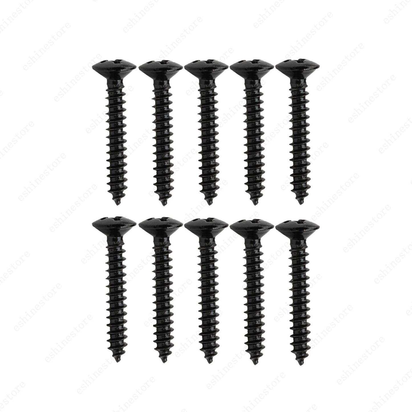 10 Pcs Humbucker Pickup Ring Frame Mounting Screws 3*20mm For LP SG Chrome