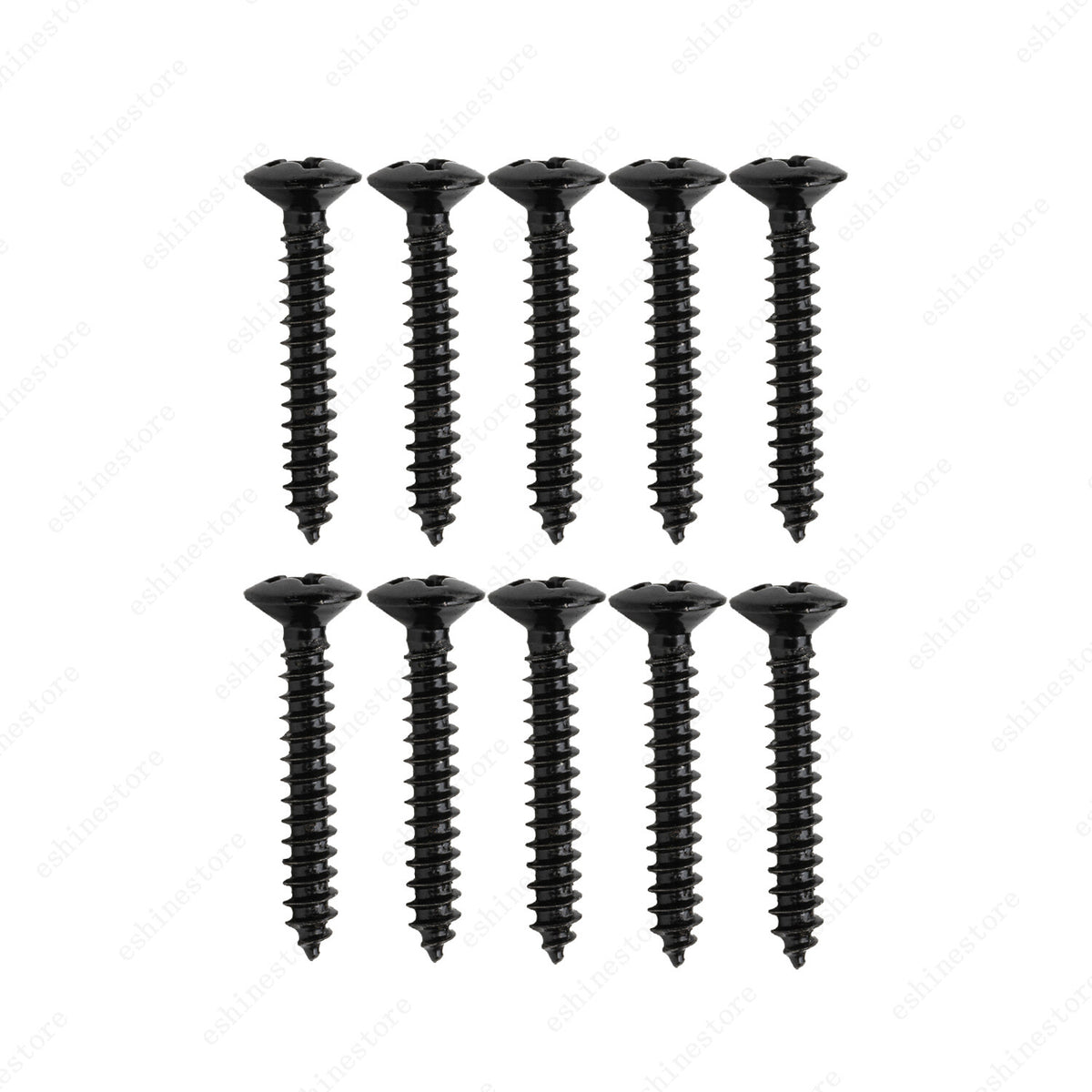10 Pcs Humbucker Pickup Ring Frame Mounting Screws 3*20mm For LP SG Chrome