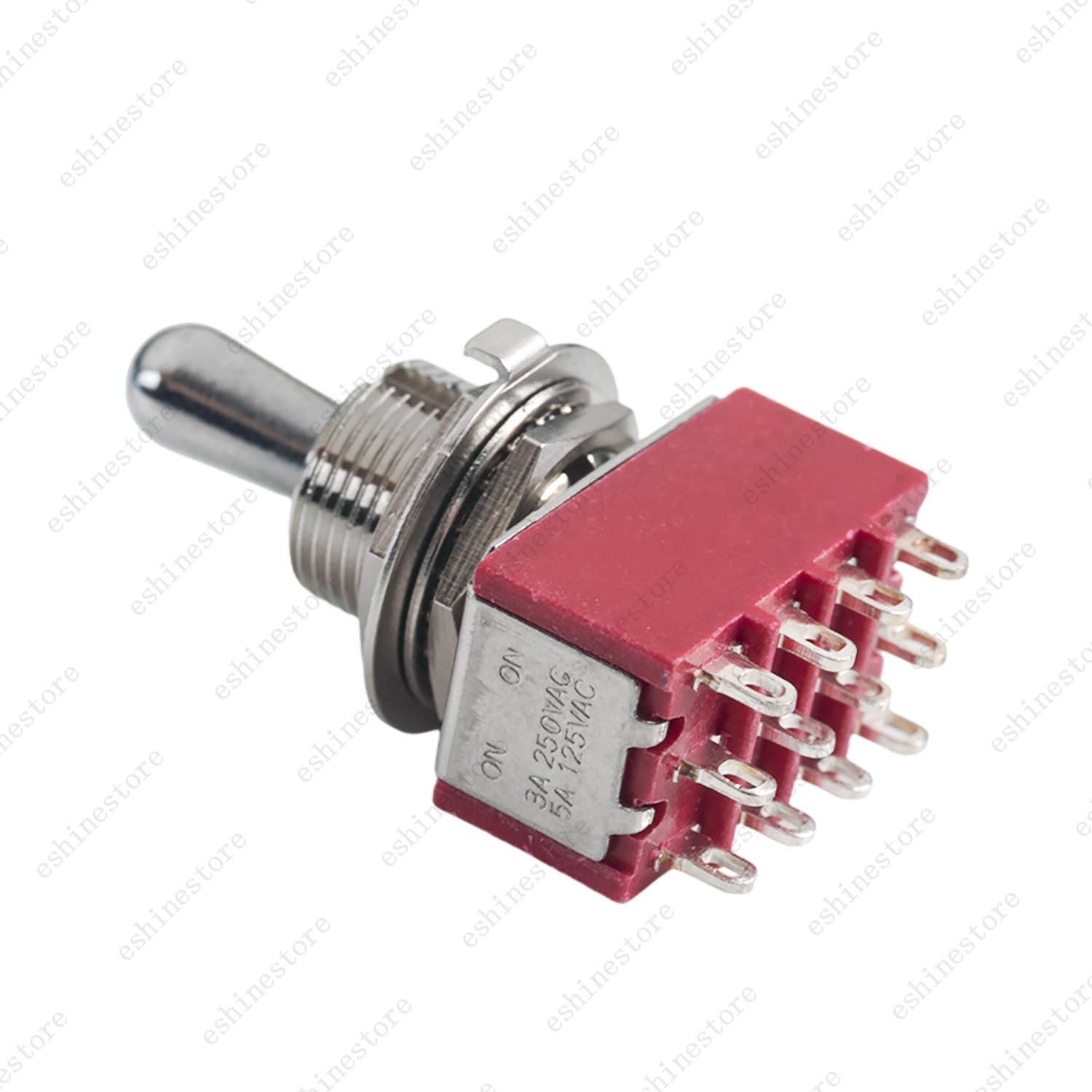 1/3/5 PCS Guitar/AMP Fat Bat Toggle Switch 4PDT 12Pin 3-Way ON OFF ON Sealed