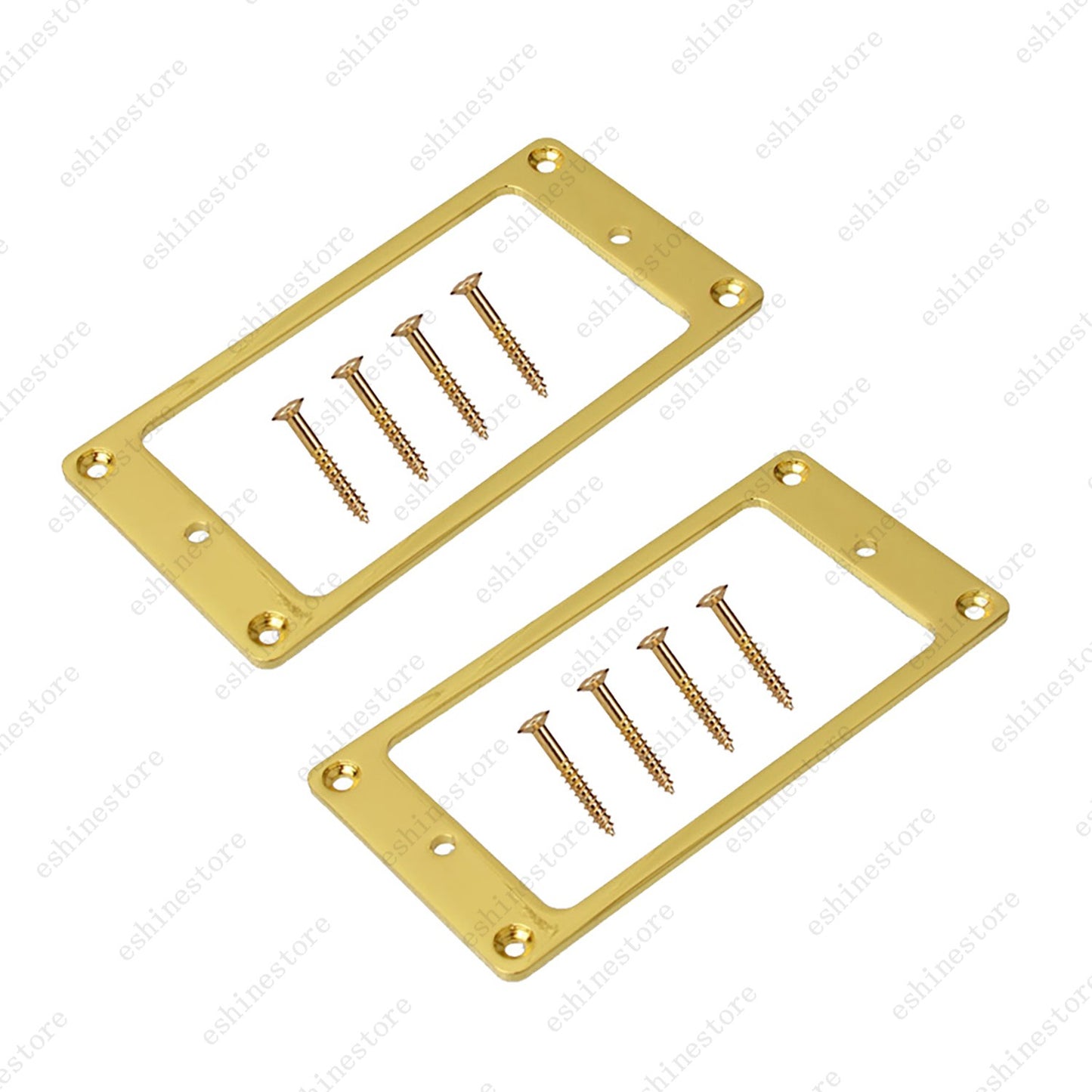 2Pcs Metal Flat Bottom Humbucker Guitar Pickup Ring Pickup Frames For SG 5Colors