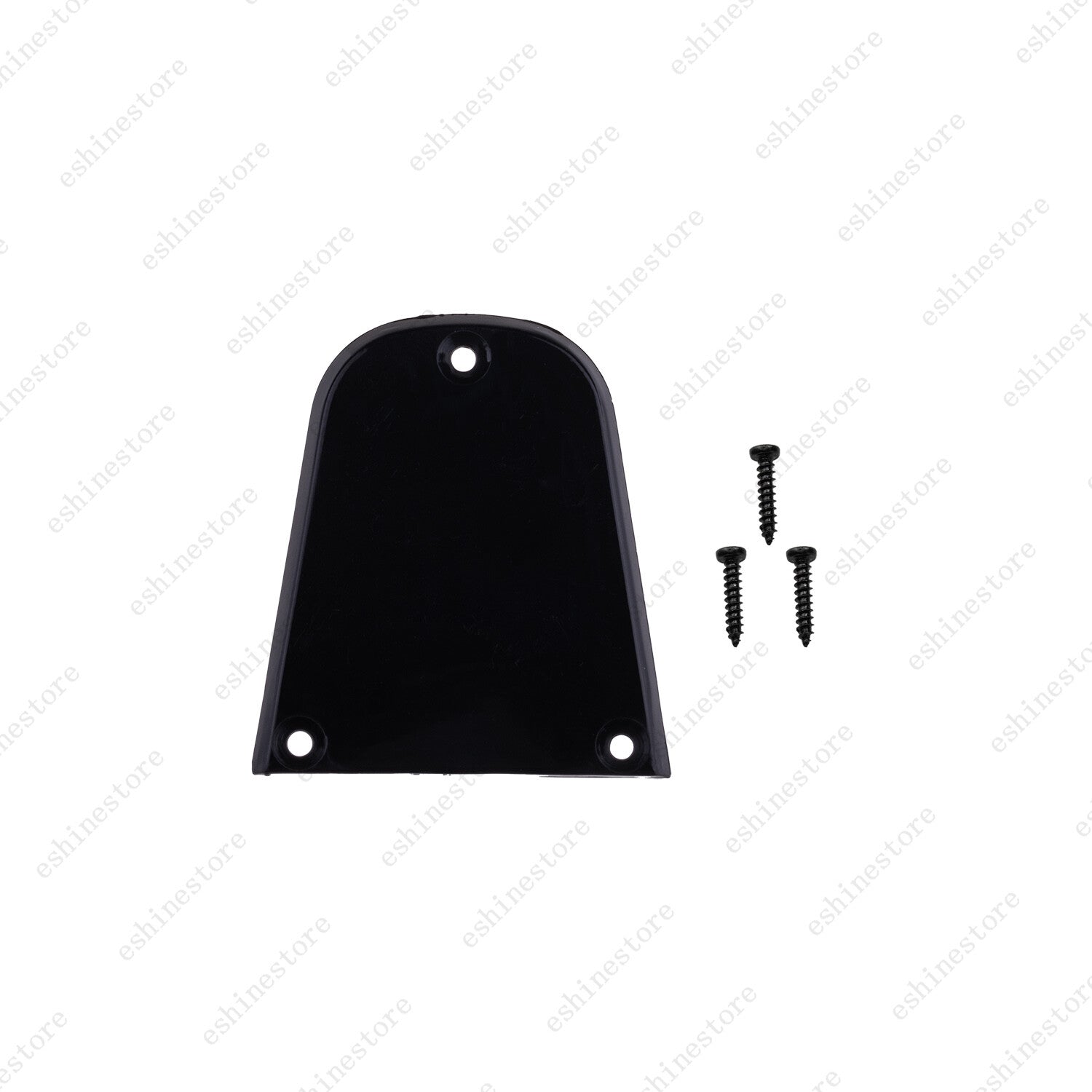 3 Holes Universal Single Ply Truss Rod Cover Style in Black with Screws