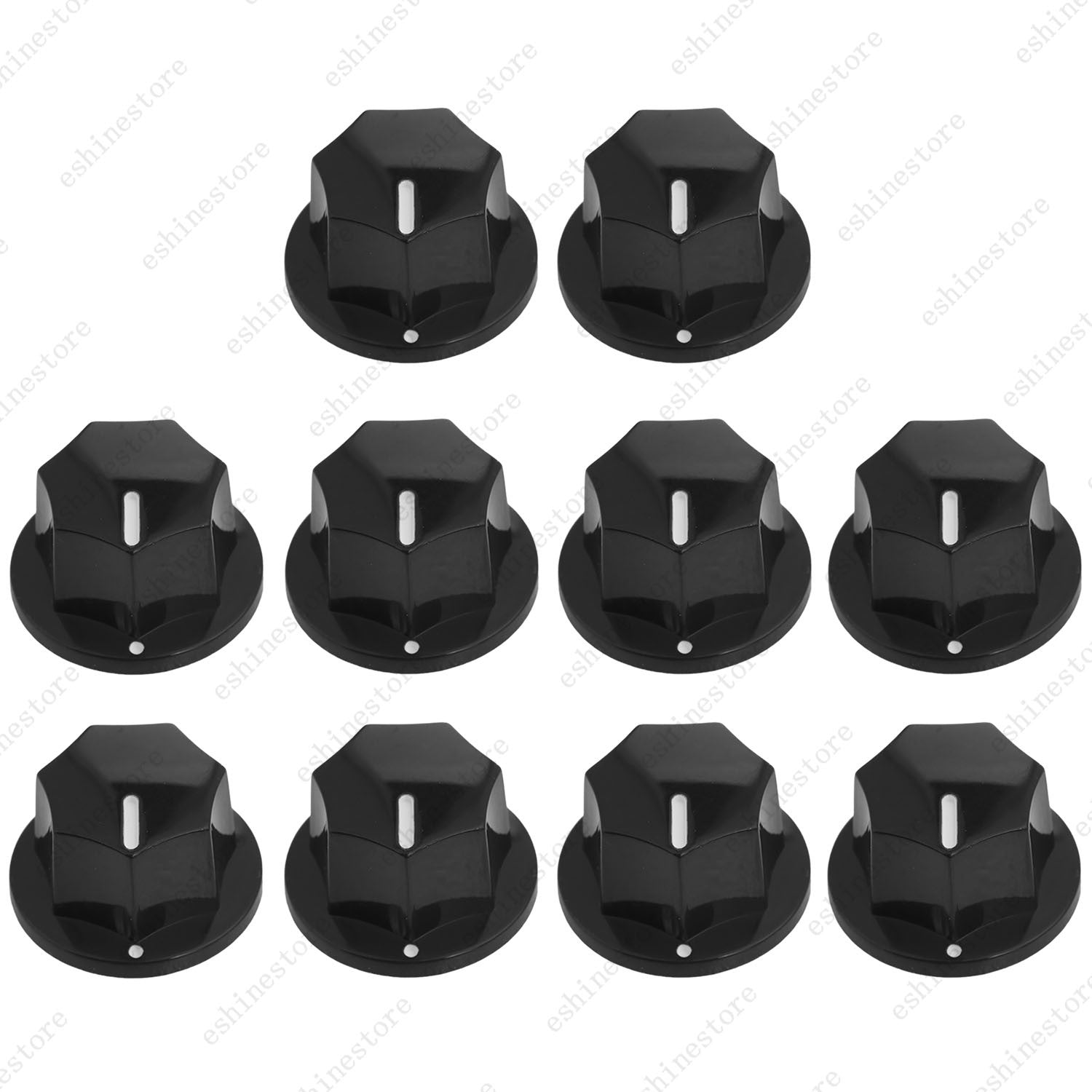 1/5/10Pcs Guitar Knobs Volume Tone Control Knobs for Jazz Bass , 2 Sizes 4 Style