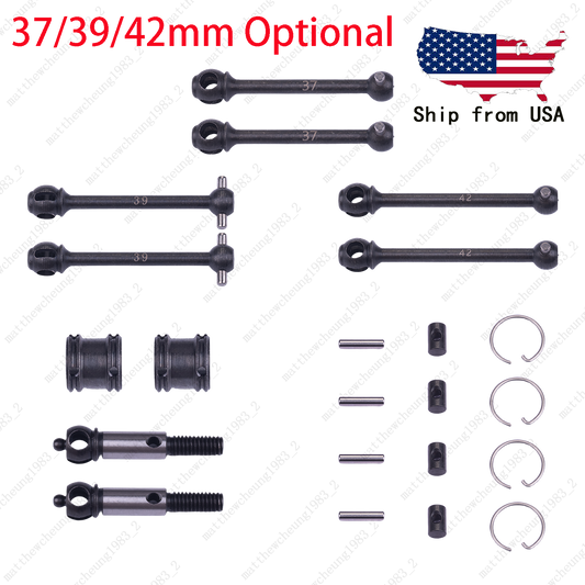 1 Set Upgrade Two-Stage Carbon Steel CVD Drive Shaft for RC 37/39/42mm Optional
