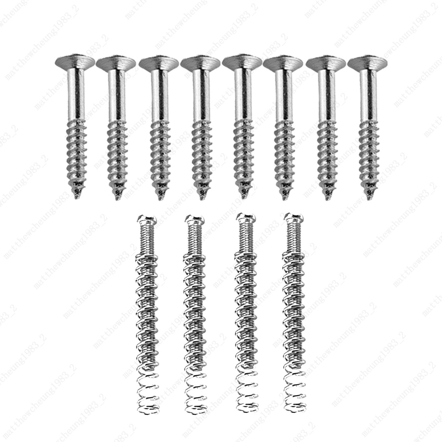 Complete USA Thread Humbucker Pickup Mounting, Ring Screws w/ Springs For Gibson