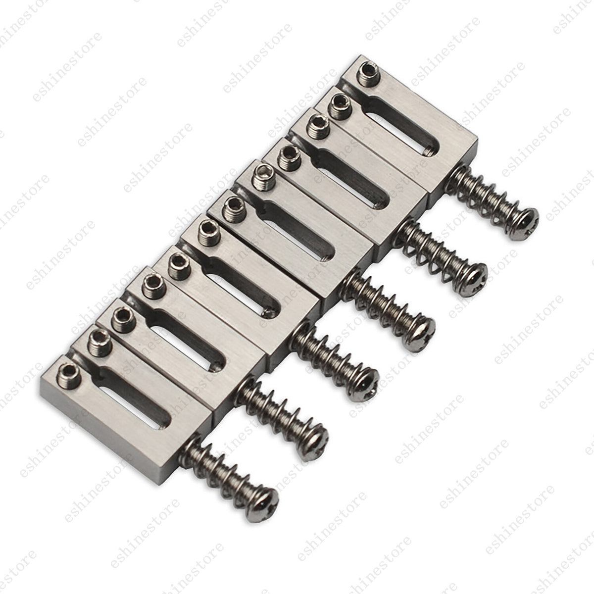 6 Pcs Stainless Steel Guitar Bridge Saddles 10.5mm/10.8mm For Strat Tele