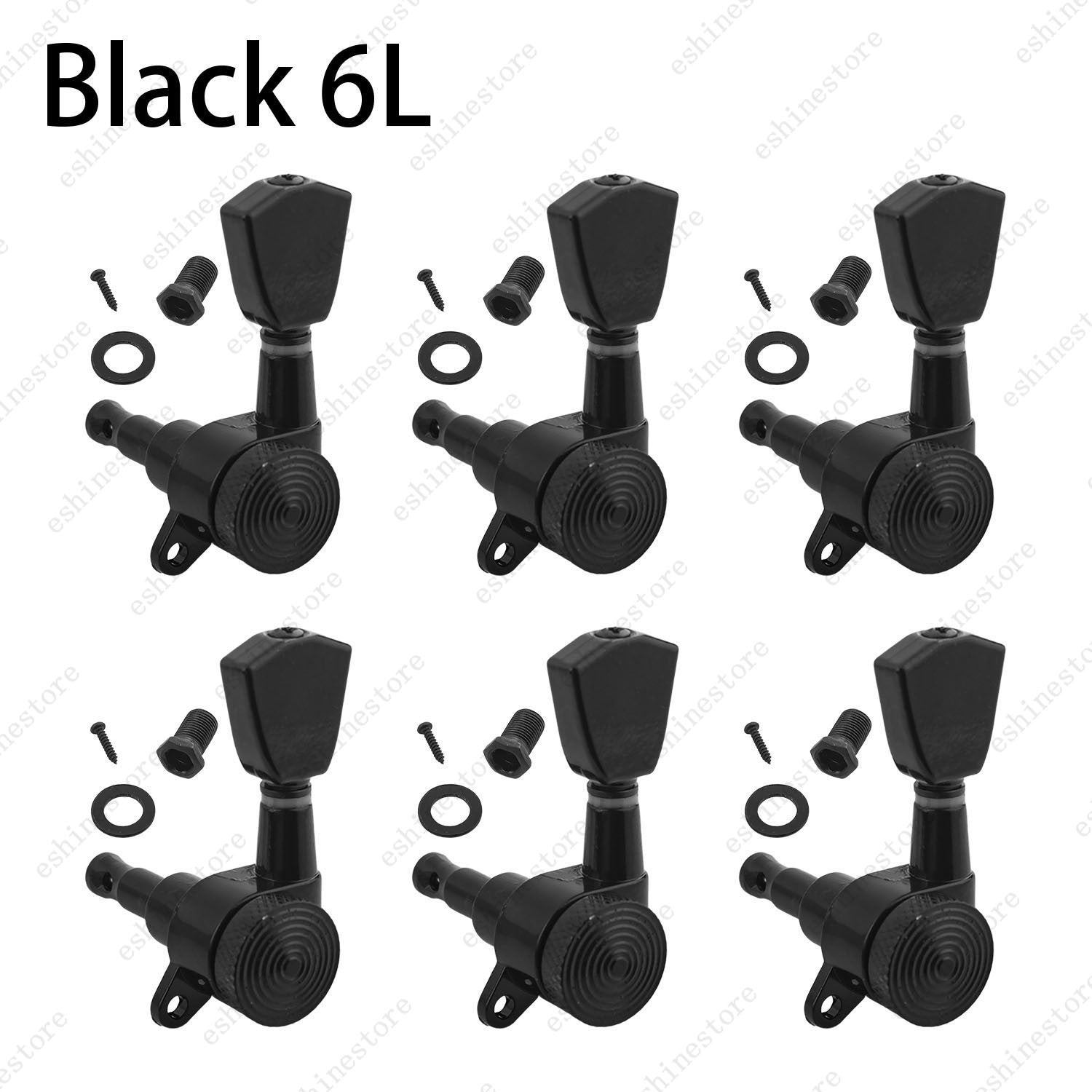 Electric Guitar Locking Tuners Tuning Pegs Machine Heads 1:18 L/R Inline